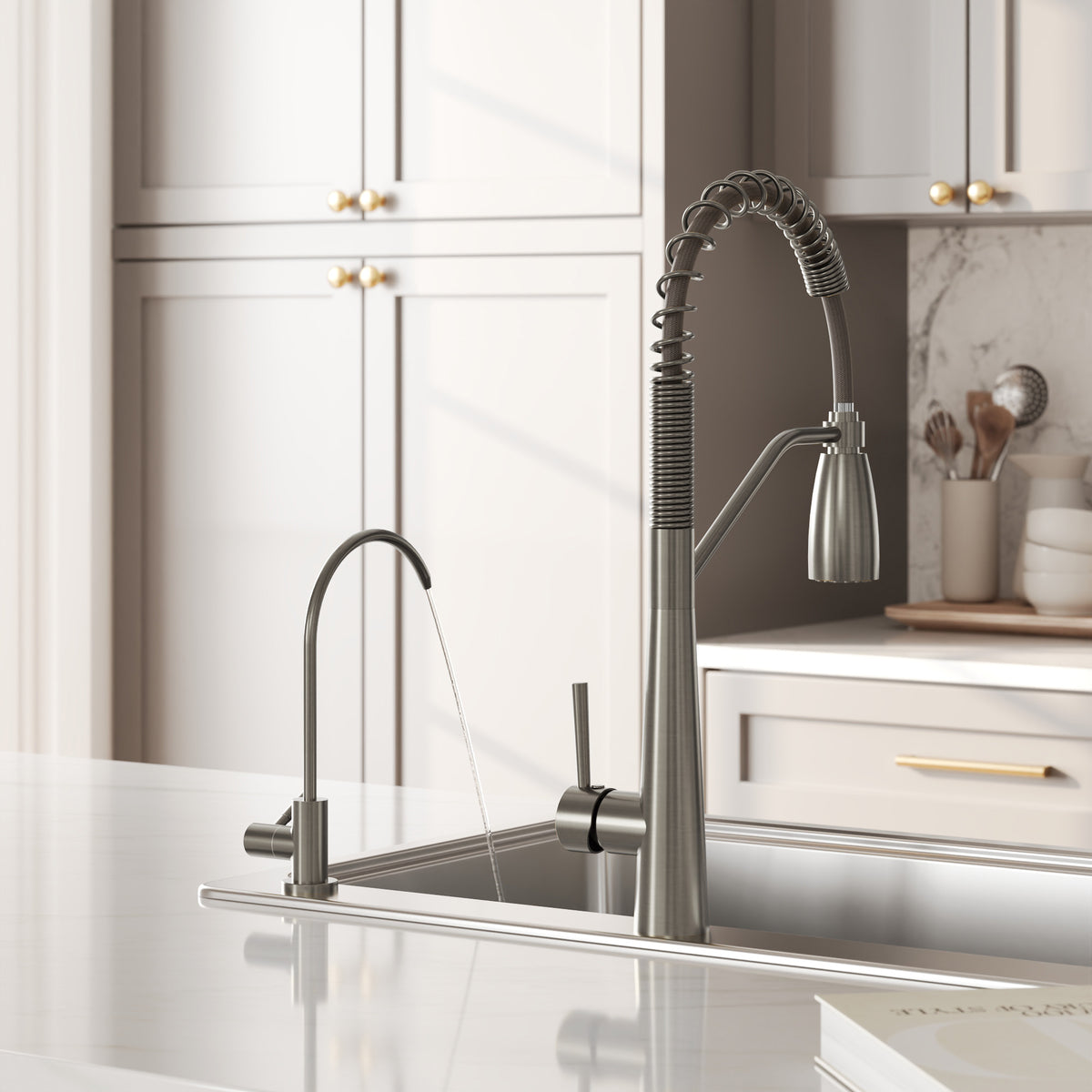 Single-Handle Beverage Kitchen Faucet