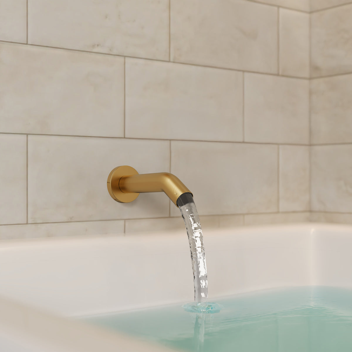 Single-Handle 6-Inch Round Wall-Mounted Tub and Shower System