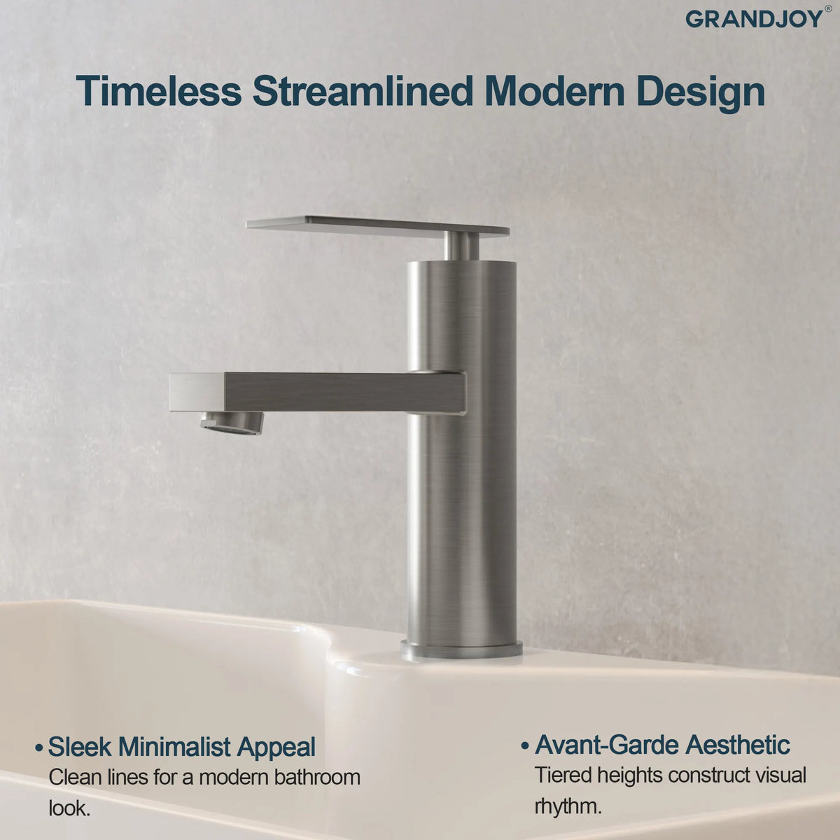 Single-Hole Bathroom Sink Faucet With Pop-Up Drain