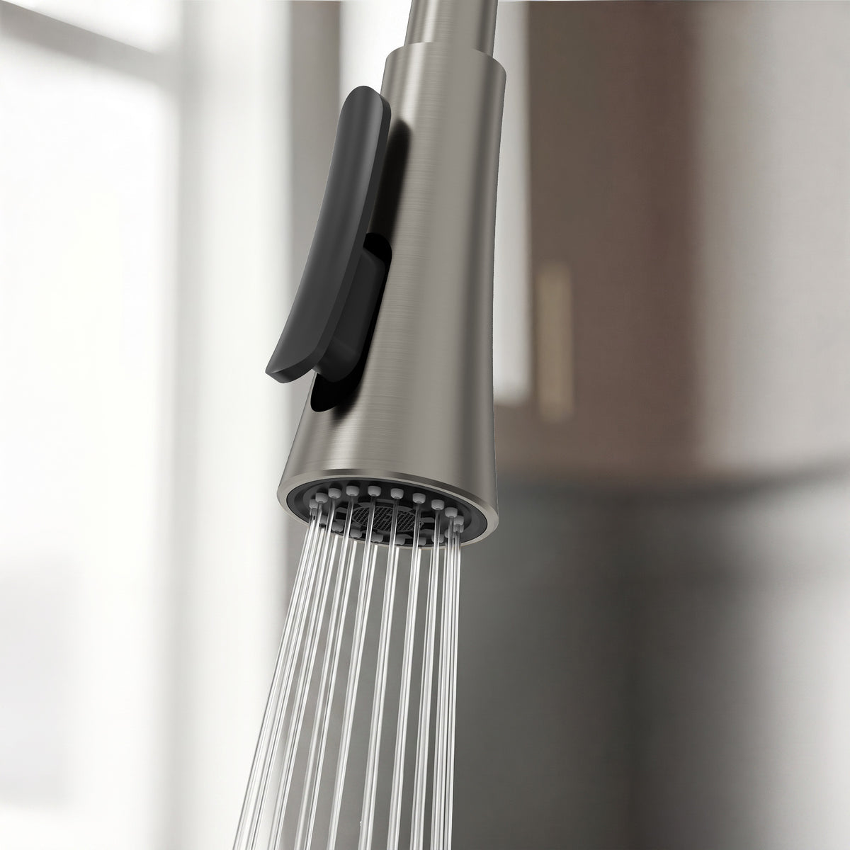 23.7-Inch Pre-Rinse Spring Kitchen Faucet with Pull-Down Spray