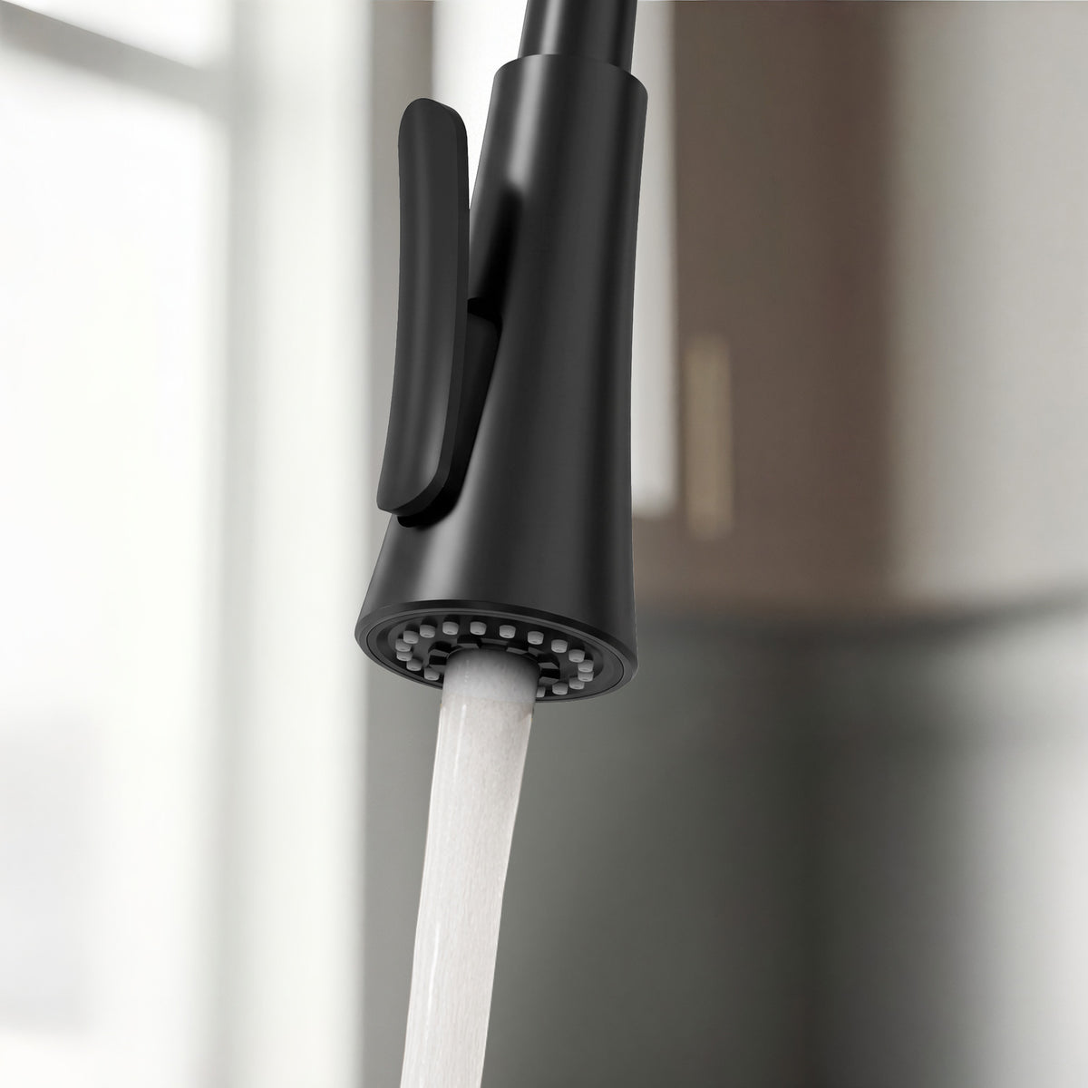 23.7-Inch Pre-Rinse Spring Kitchen Faucet with Pull-Down Spray