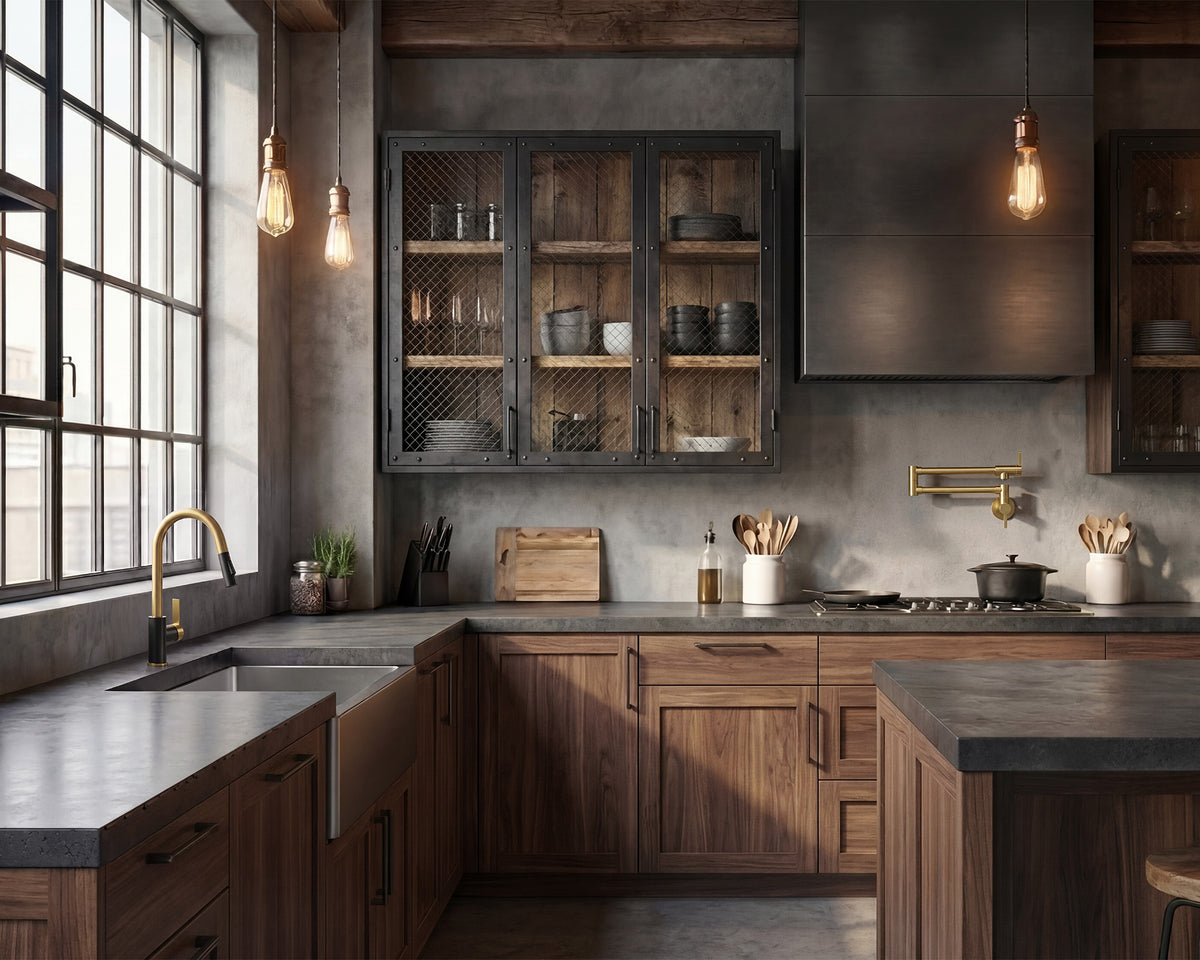 Single-Handle Pull-Down Kitchen Faucet with Dual Spray Modes