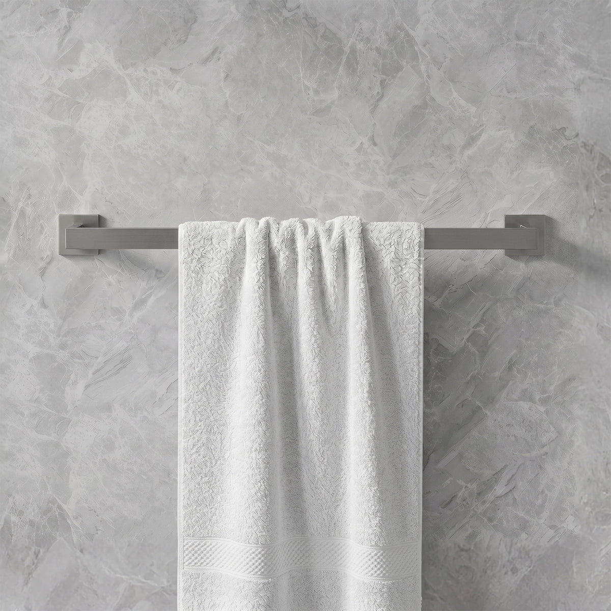 Wall Mounted Double Towel Bar for Bathroom Organization