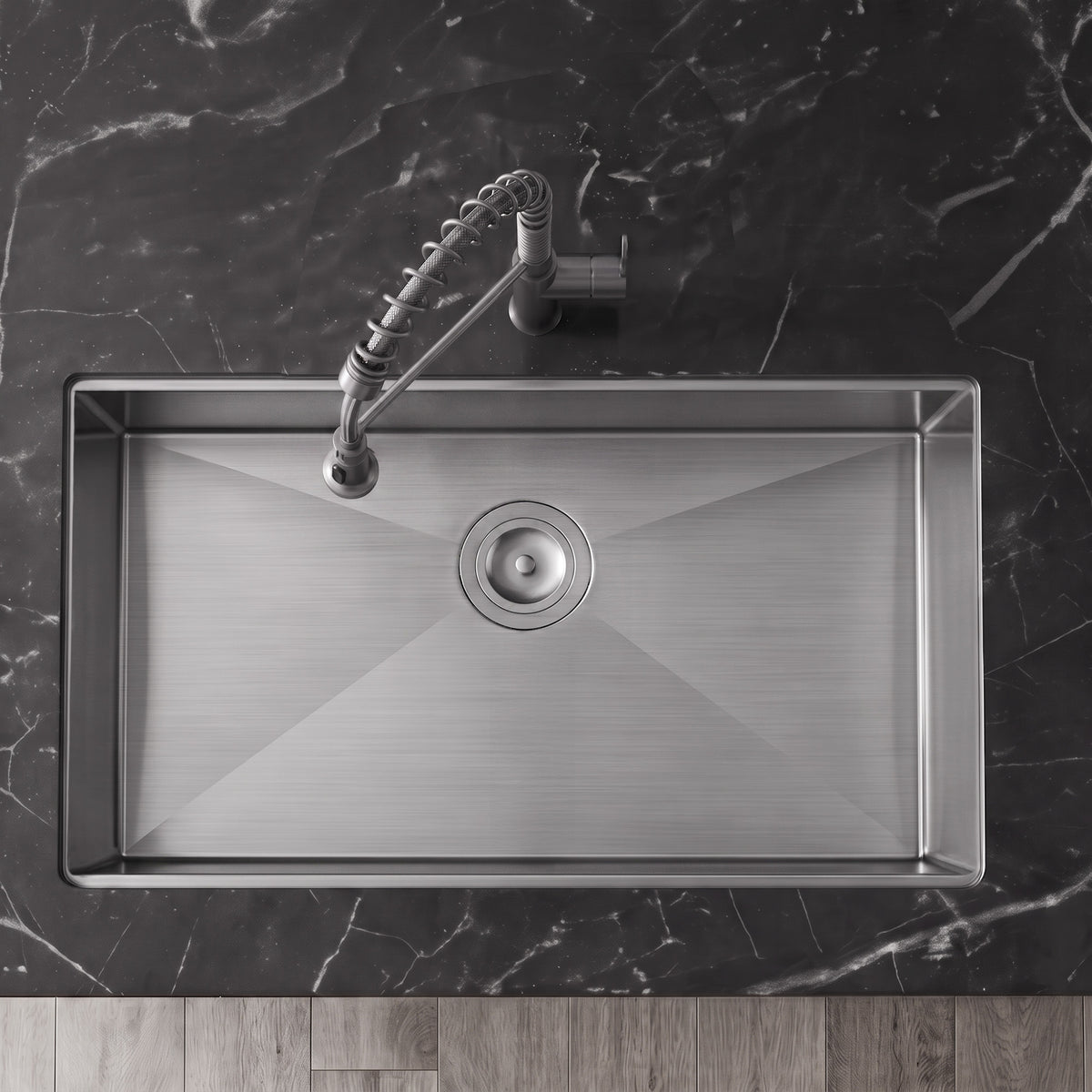 32-Inch Undermount Workstation Kitchen Sink with Four Accessories
