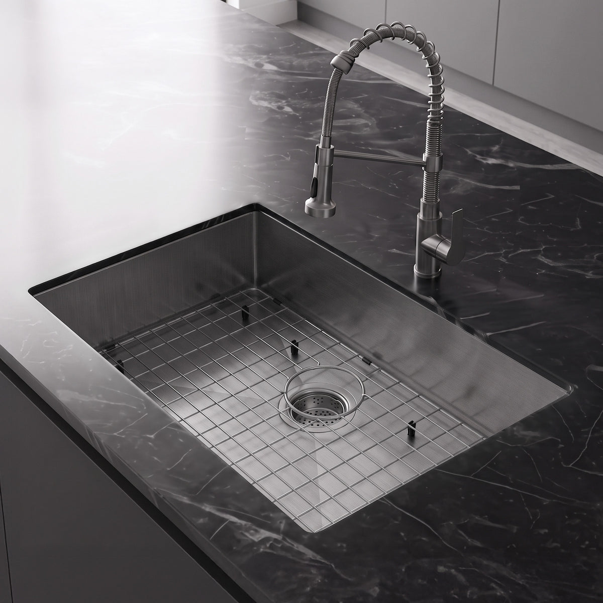 32-Inch Undermount Stainless Steel Single Bowl Kitchen Sink