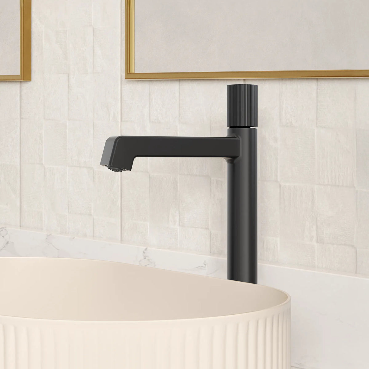 Single-Handle Vessel Bathroom Sink Faucet With Pop-Up Drain