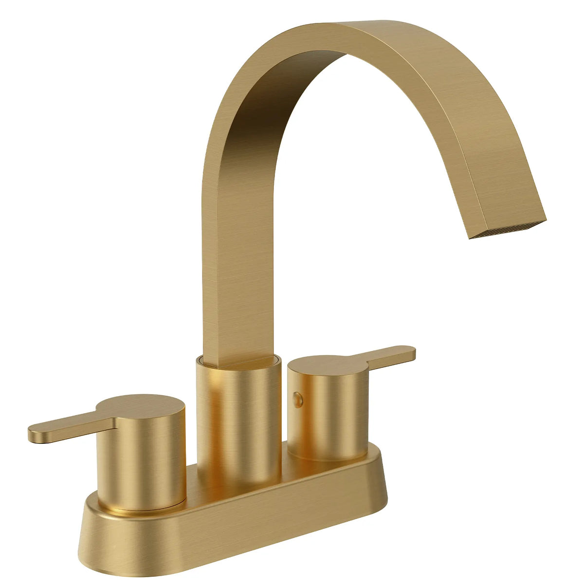 Two-Handle Centerset Bathroom Sink Faucet With Pop-Up Drain