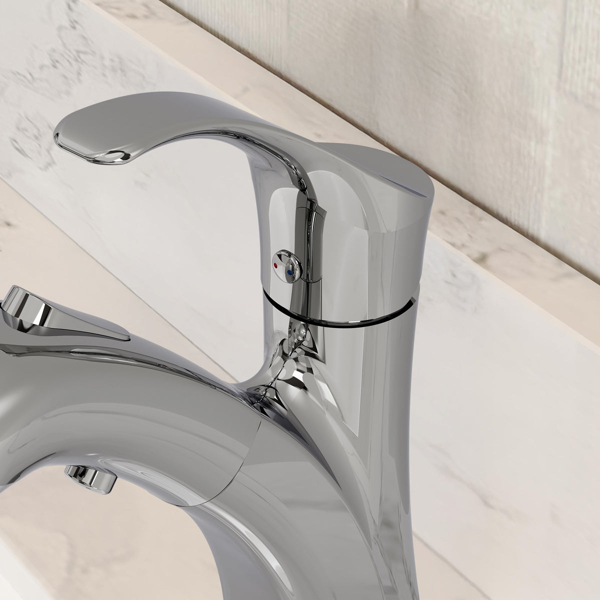 Single-Handle Pull-Out Bathroom Sink Faucet With Dual Spray Modes And Pop-Up Drain