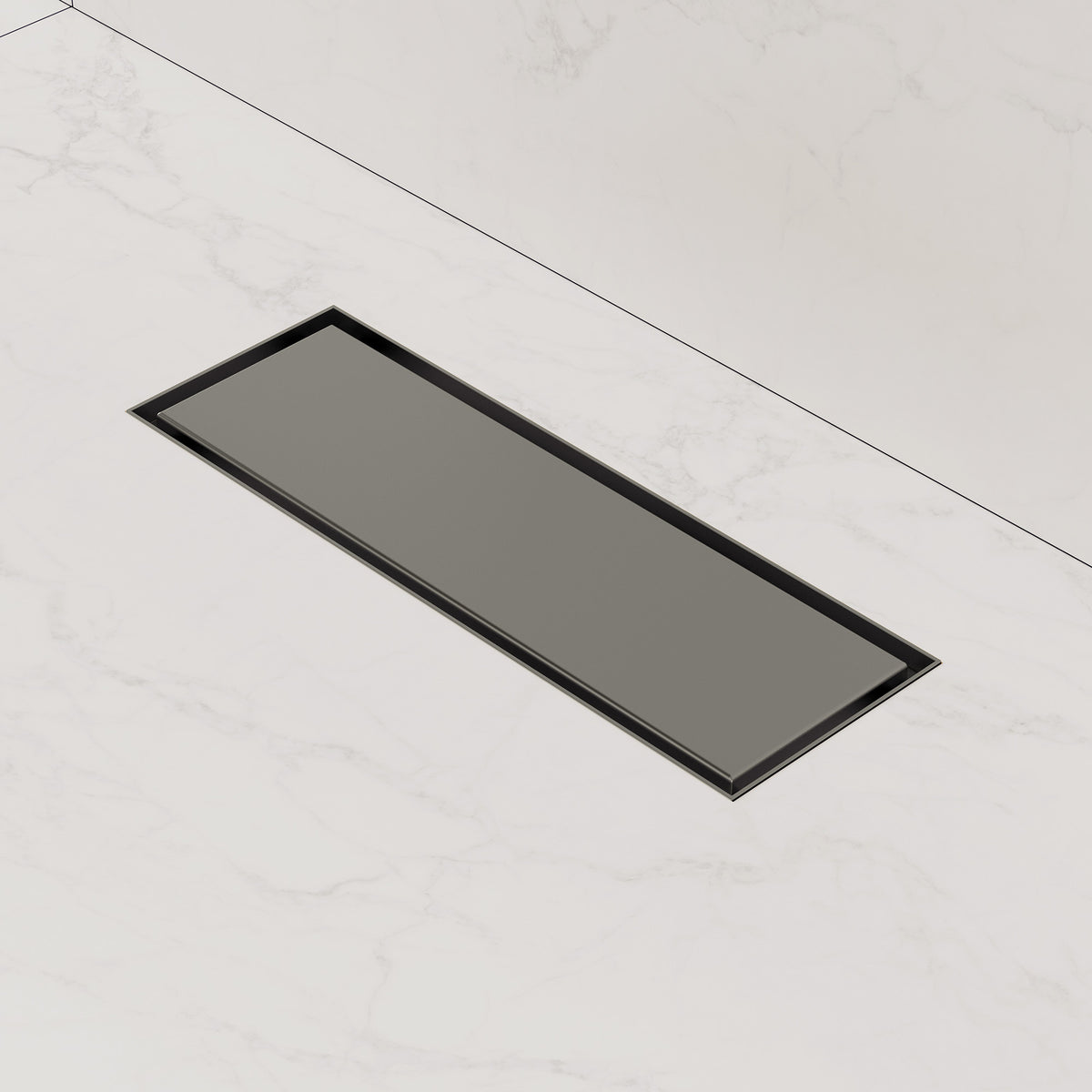 12-Inch Reversible Linear Shower Drain with Anti-Odor Core