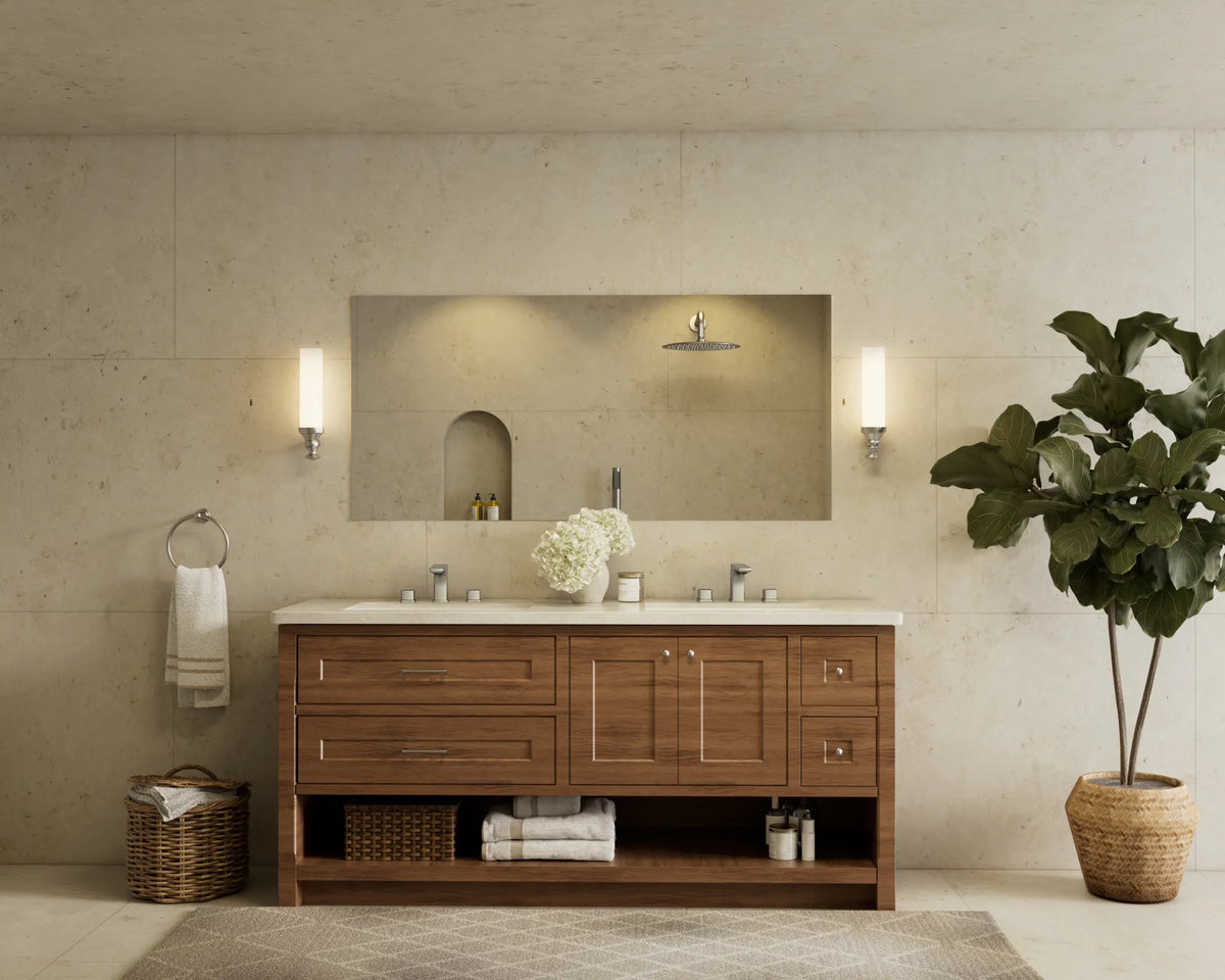 Two-Handle Low Arc Widespread Bathroom Sink Faucet With Pop-Up Drain