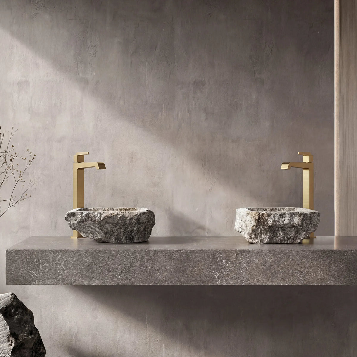 Single-Handle Vessel Bathroom Sink Faucet With Pop-Up Drain