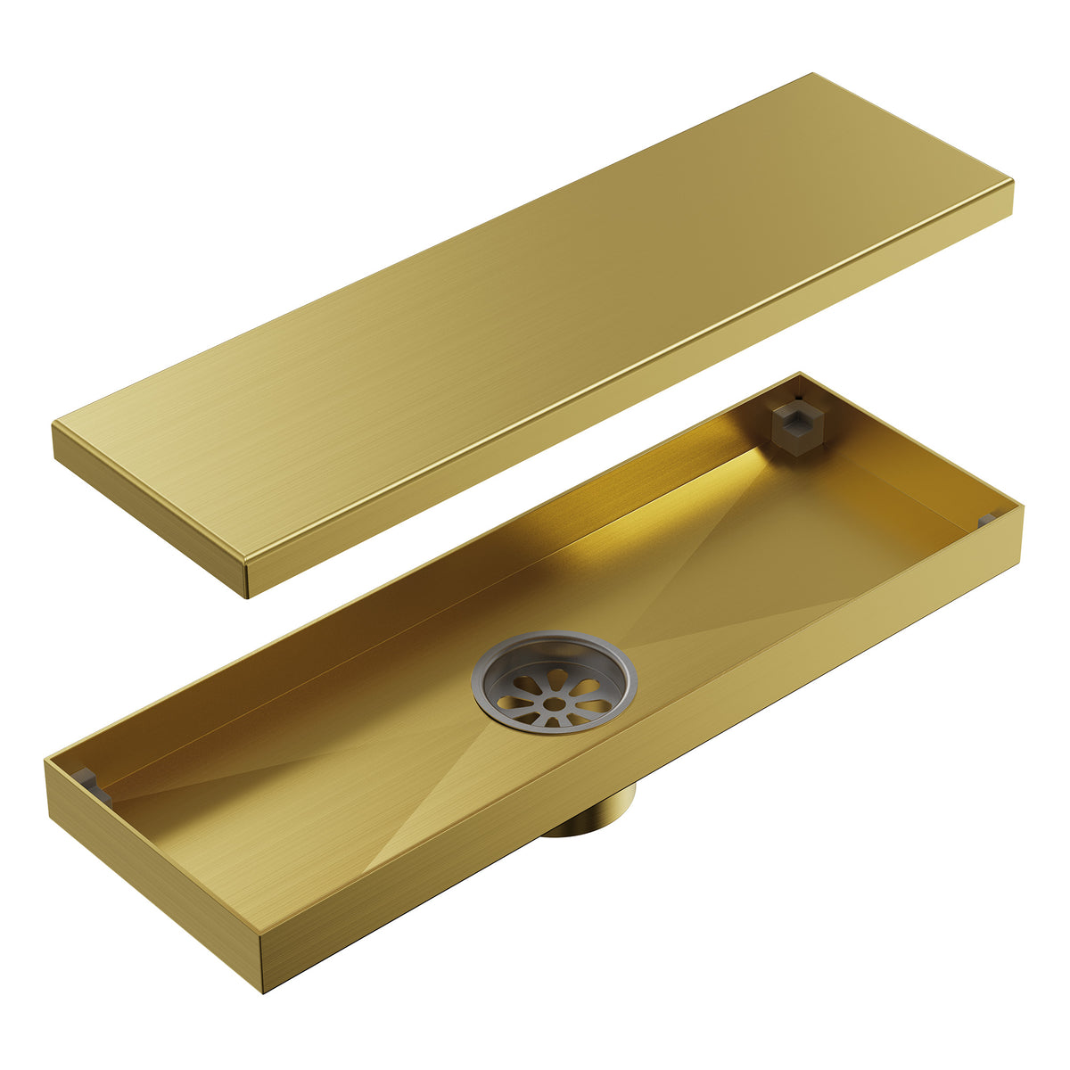 12-Inch Reversible Linear Shower Drain with Anti-Odor Core