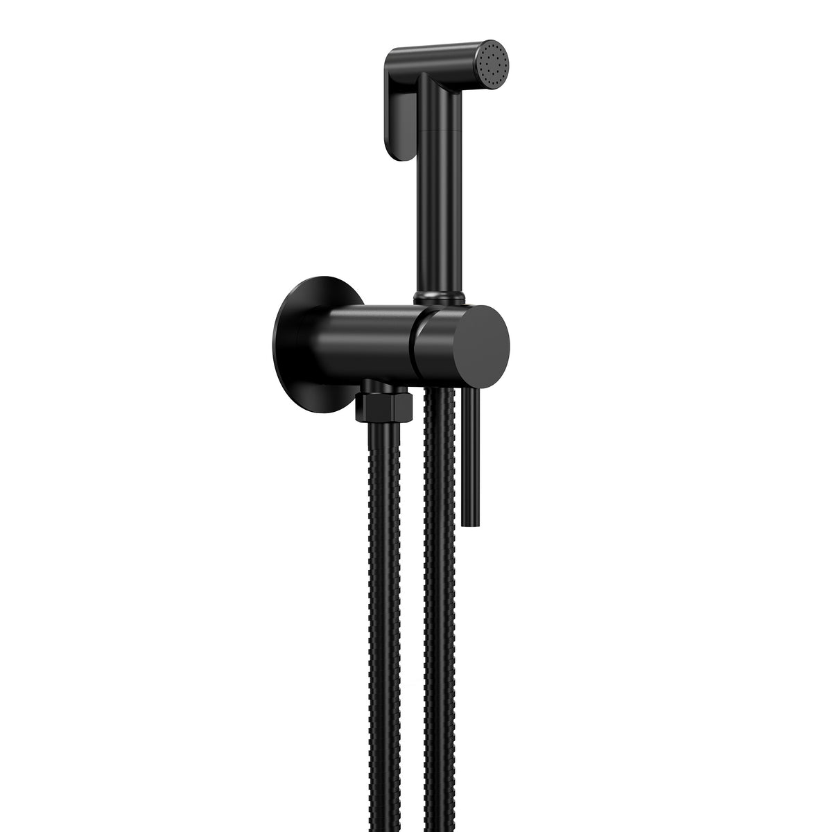 Single-Handle Wall-Mounted Brass Bidet Sprayer with Hot and Cold Control