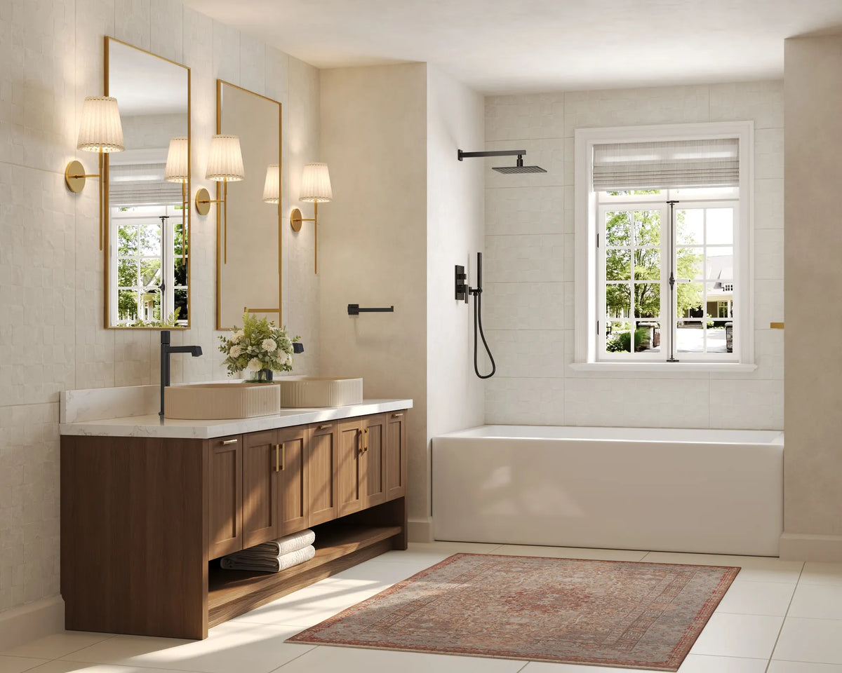 Single-Handle Vessel Bathroom Sink Faucet With Pop-Up Drain