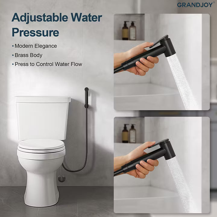Single-Handle Wall-Mounted Bidet Sprayer with Concealed Rough-In Valve