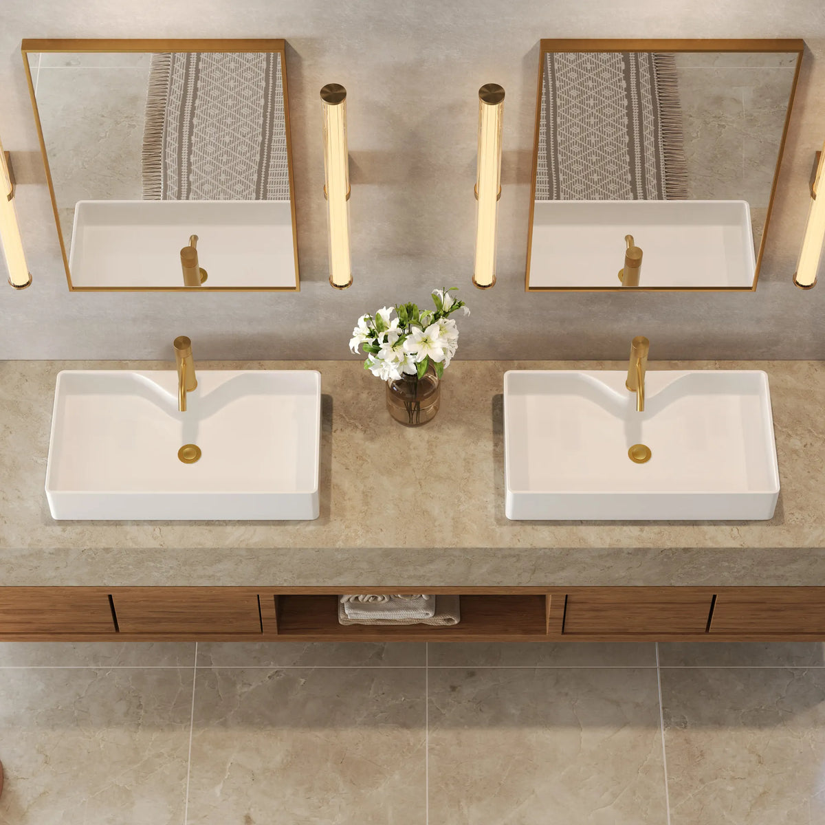 Single-Handle Bathroom Sink Faucet With Pop-Up Drain