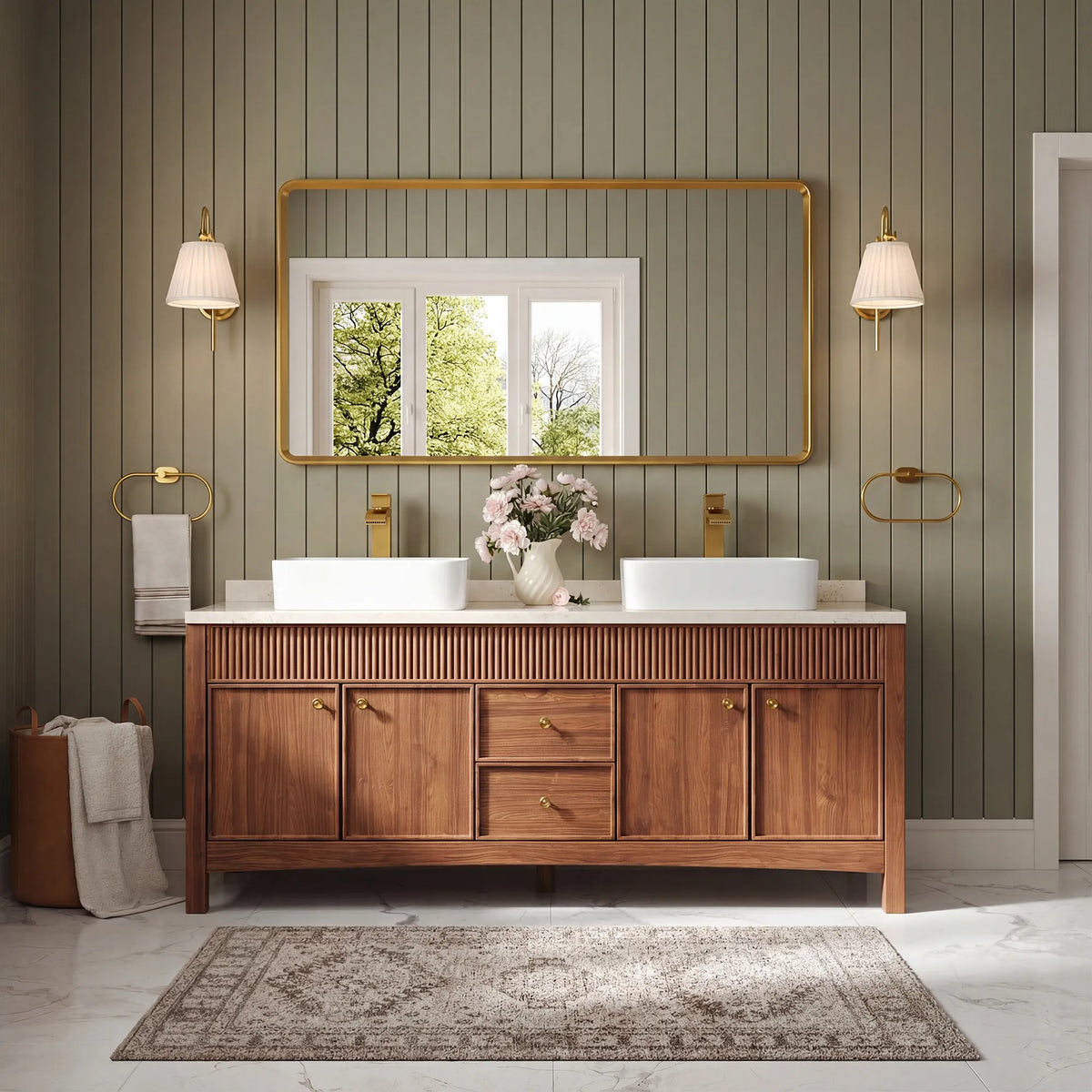 Single-Handle Vessel Bathroom Sink Faucet With Pop-Up Drain