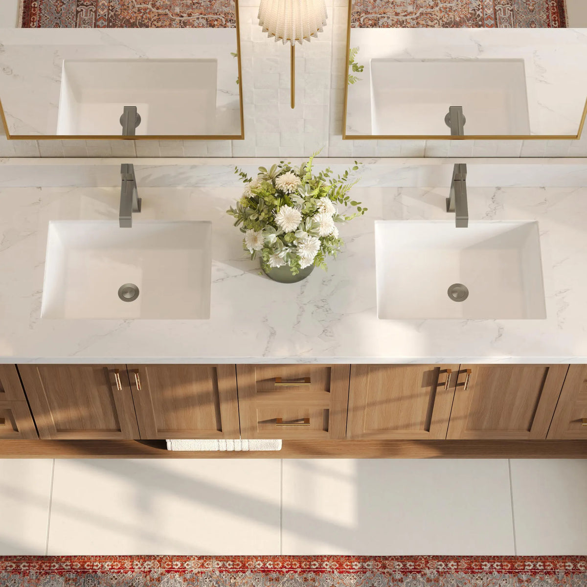 Single-Handle Bathroom Sink Faucet With Pop-Up Drain