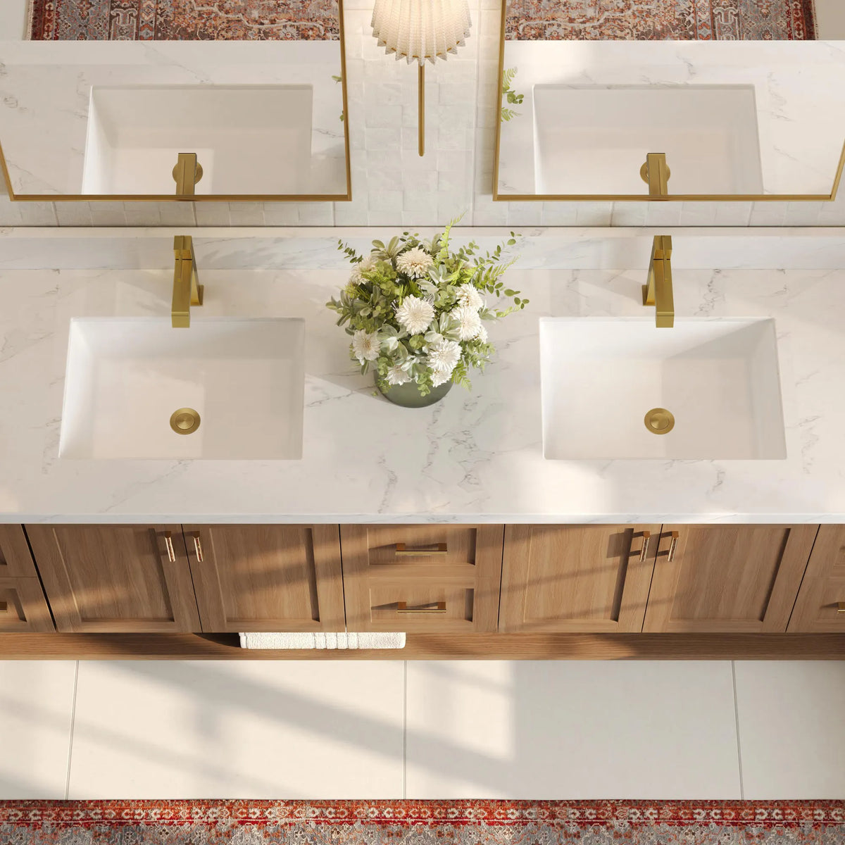 Single-Handle Bathroom Sink Faucet With Pop-Up Drain