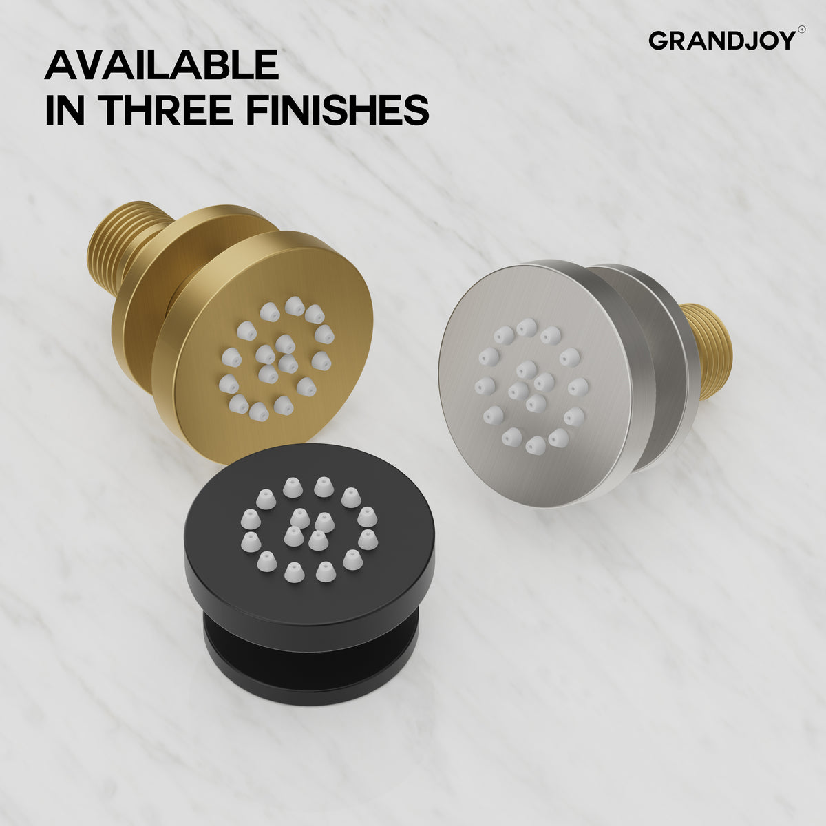 Adjustable Round Shower Body Spray with Targeted Water Flow