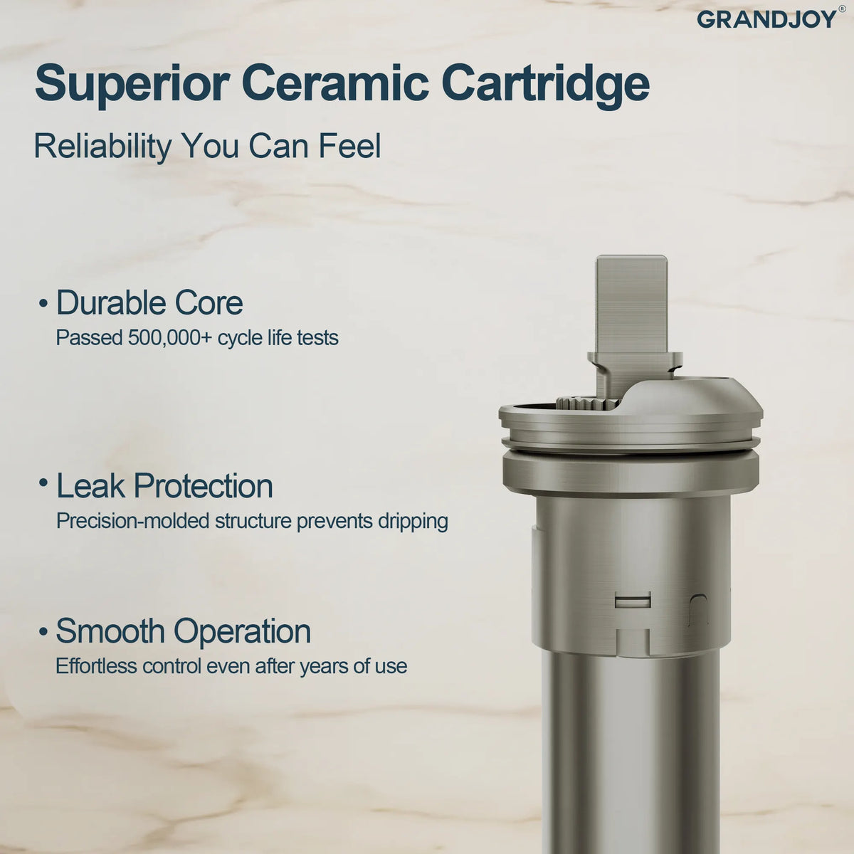 Single-Handle Bathroom Sink Faucet With Pop-Up Drain