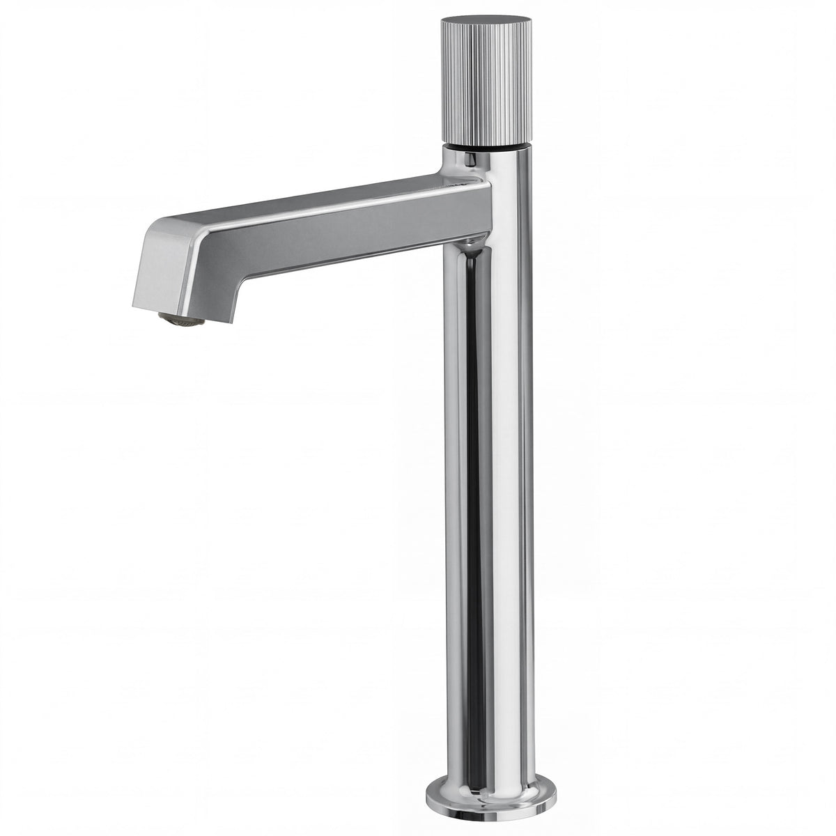 Single-Handle Vessel Bathroom Sink Faucet With Pop-Up Drain