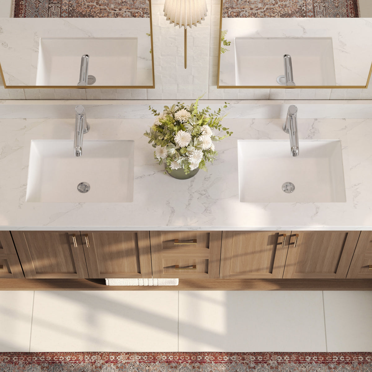 Single-Handle Bathroom Sink Faucet With Pop-Up Drain
