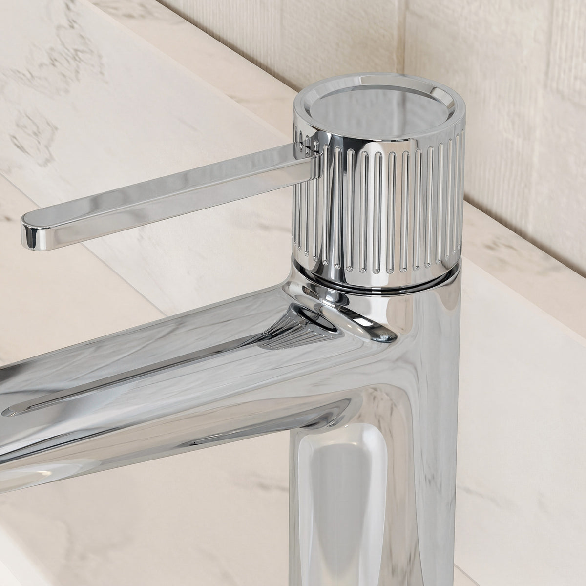 Single-Handle Bathroom Sink Faucet With Pop-Up Drain