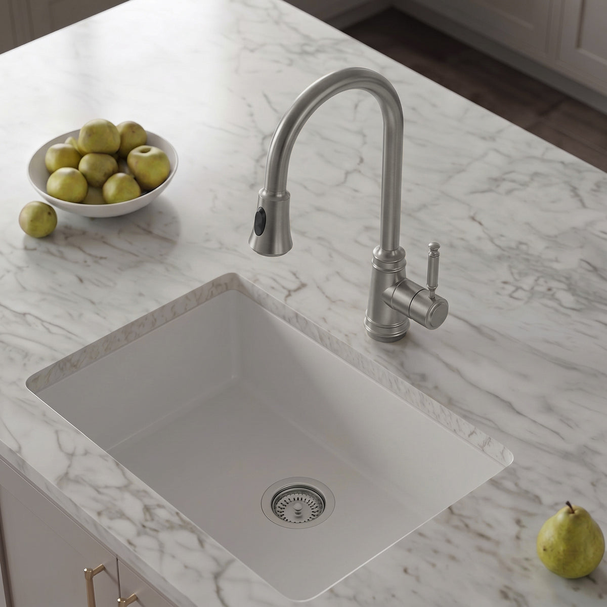 7.5-Inch Pull-Down Kitchen Faucet with Dual Spray Modes