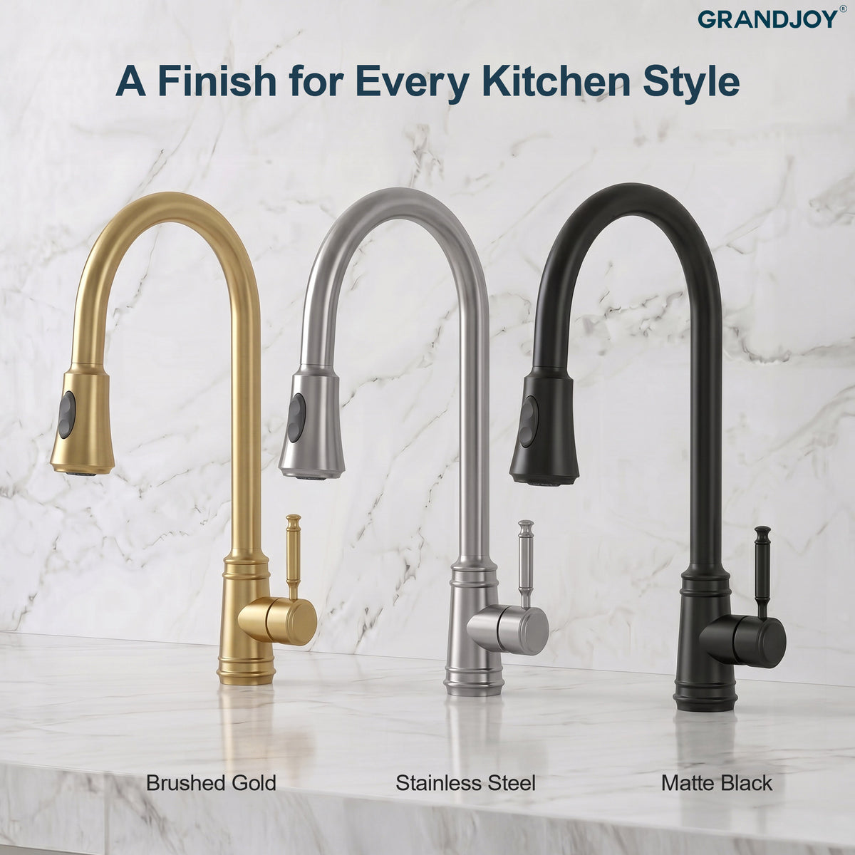 7.5-Inch Pull-Down Kitchen Faucet with Dual Spray Modes