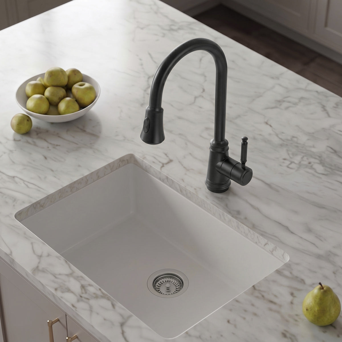 7.5-Inch Pull-Down Kitchen Faucet with Dual Spray Modes