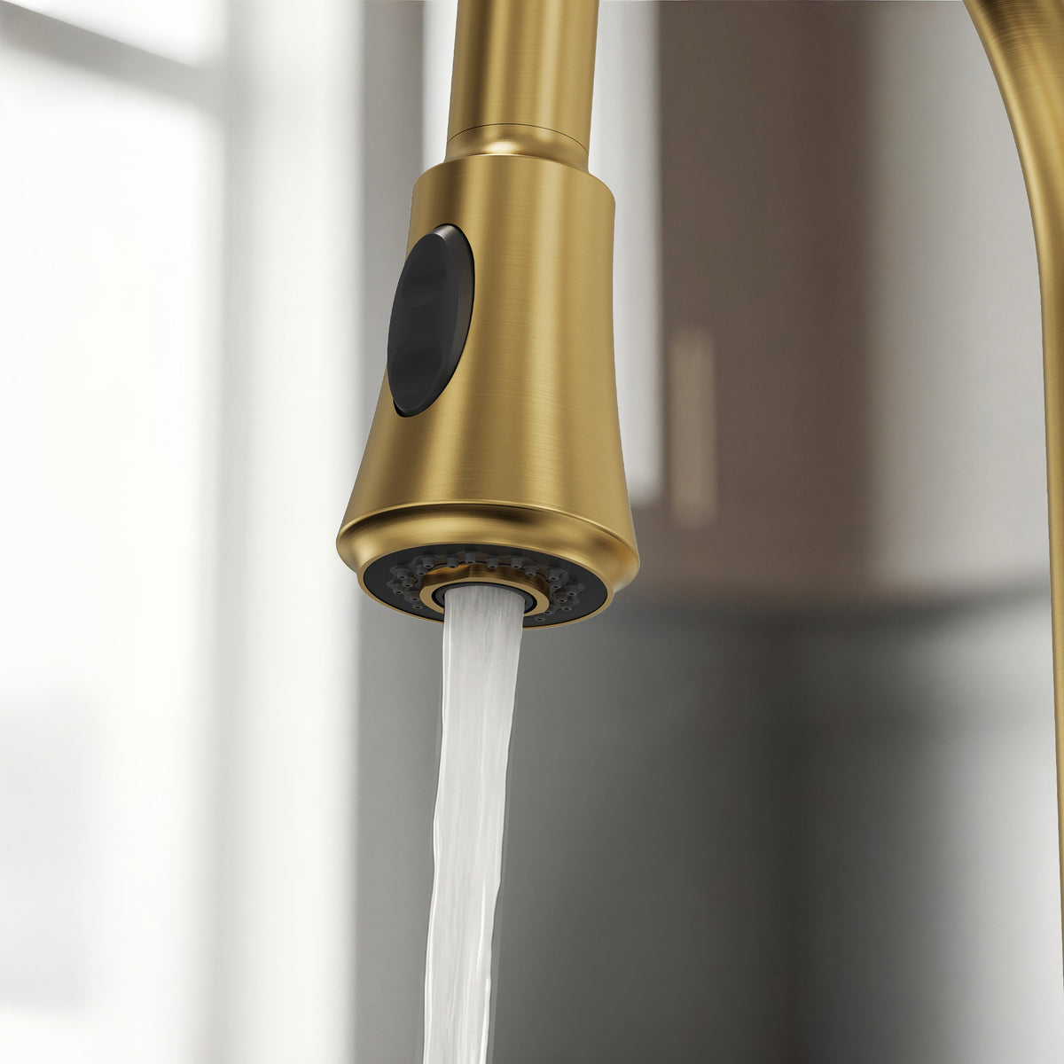 Pre-Rinse Spring Pull-Down Kitchen Faucet with Dual Spray Modes