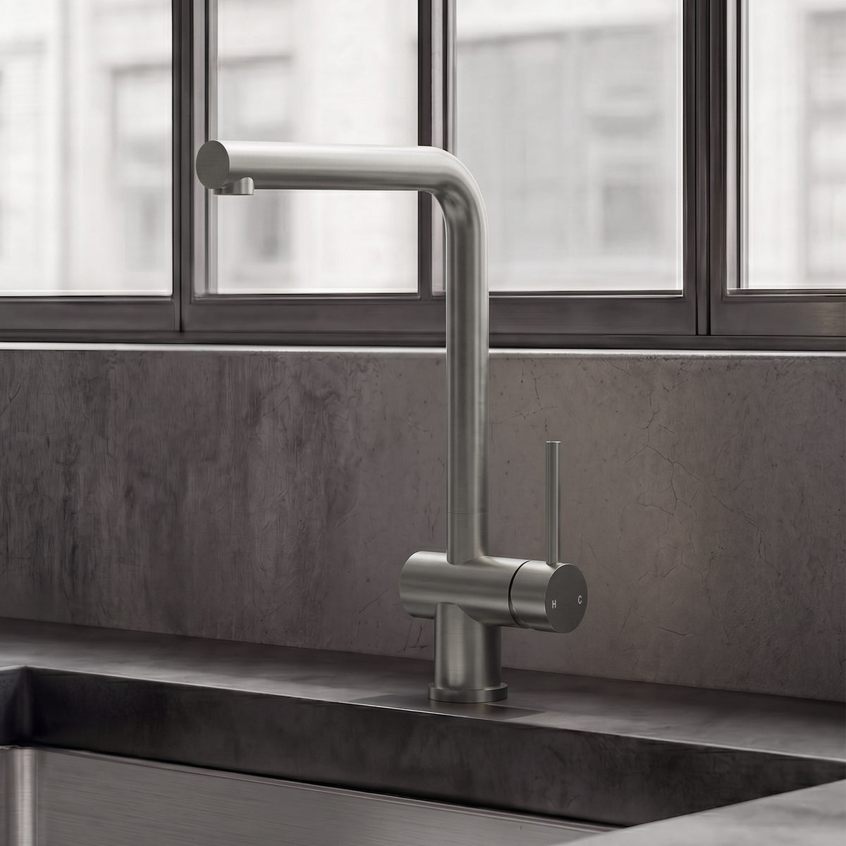 Single-Handle Bar Kitchen Faucet with 360-Degree Swivel Spout