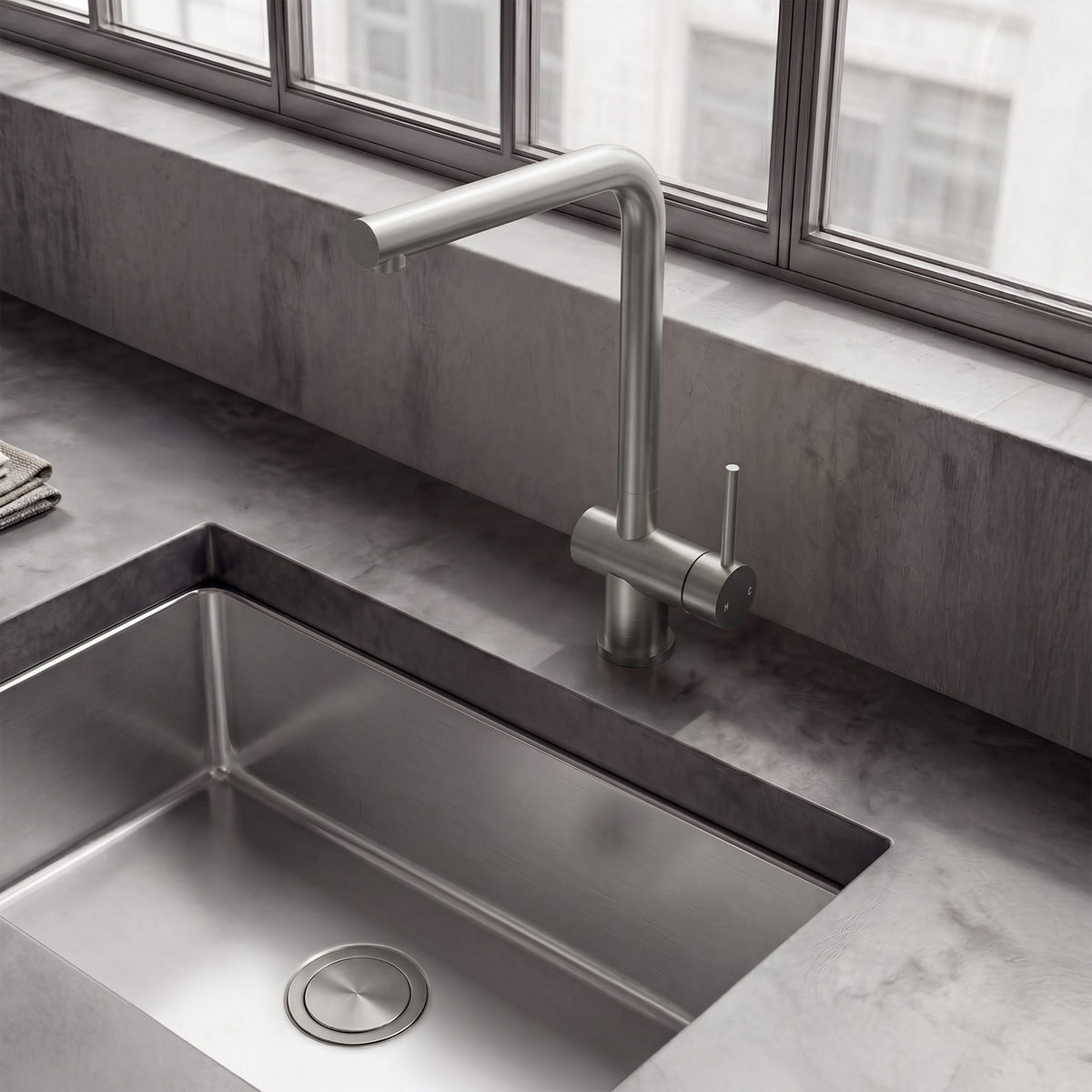 Single-Handle Bar Kitchen Faucet with 360-Degree Swivel Spout