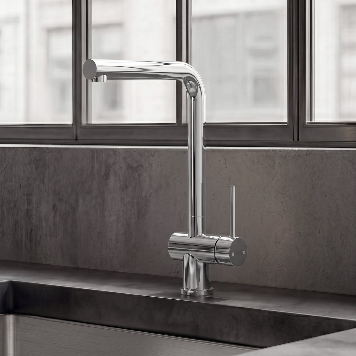 Single-Handle Bar Kitchen Faucet with 360-Degree Swivel Spout