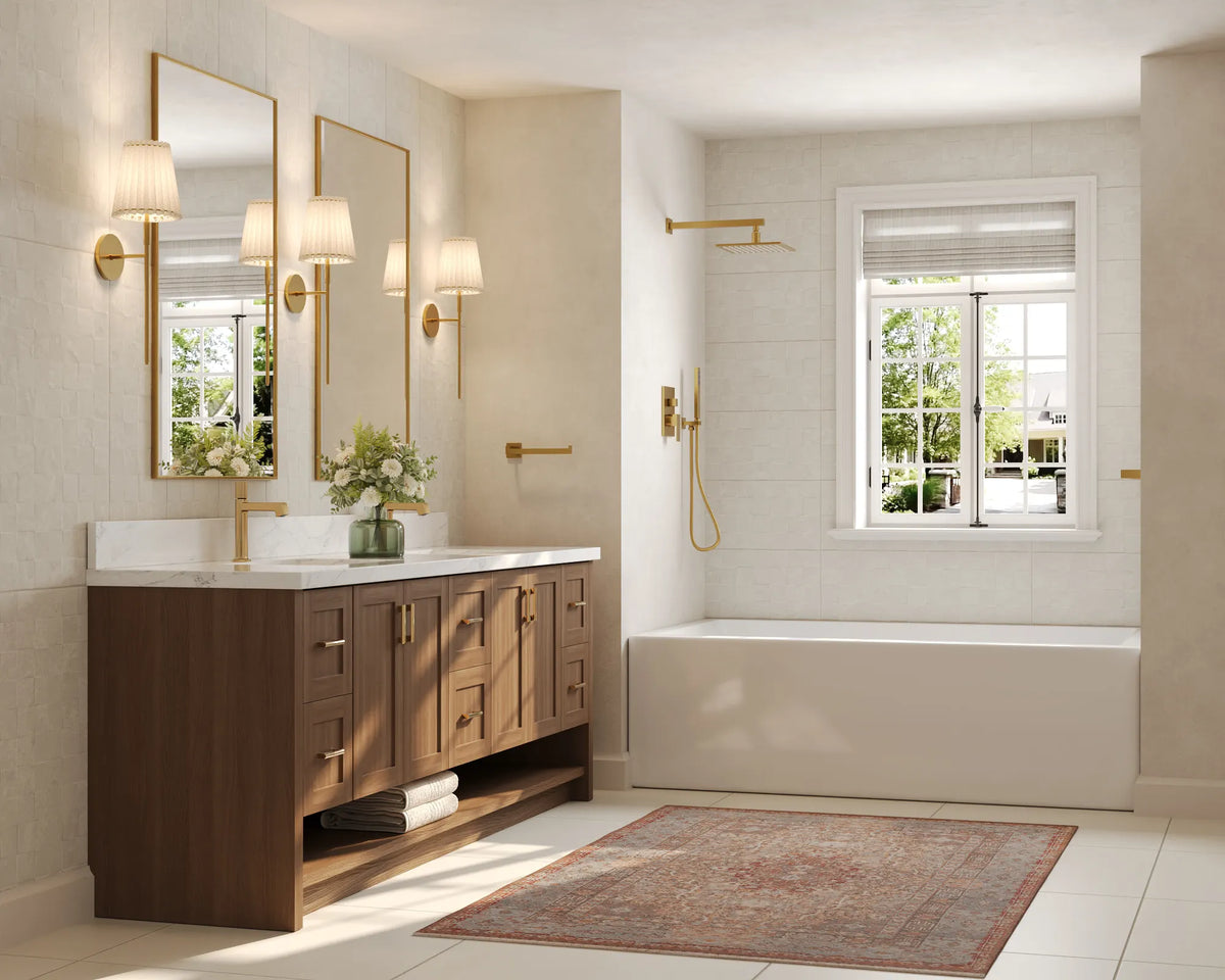 Single-Handle Bathroom Sink Faucet With Pop-Up Drain