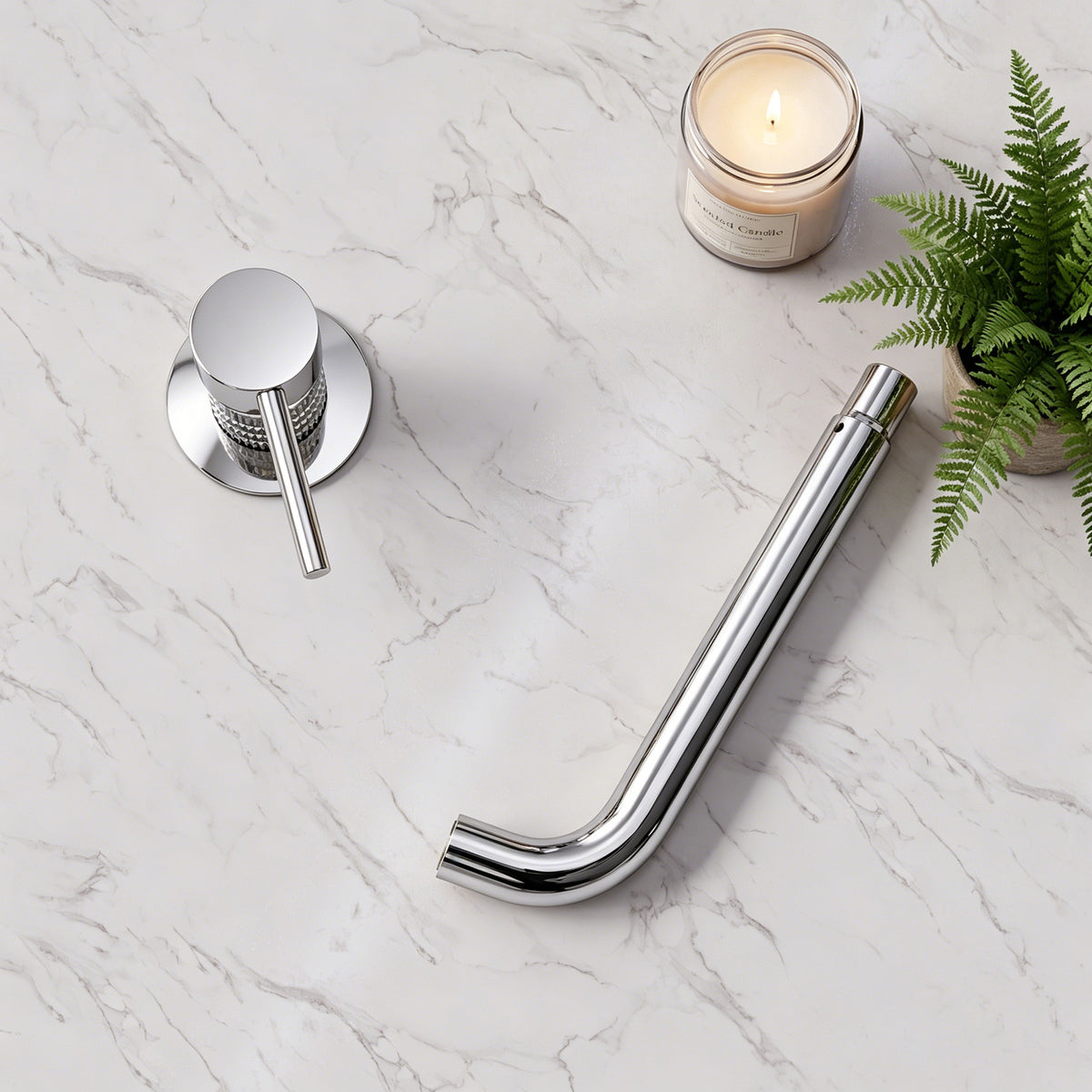 Single-Handle Wall-Mount Bathroom Sink Faucet With Pop-Up Drain