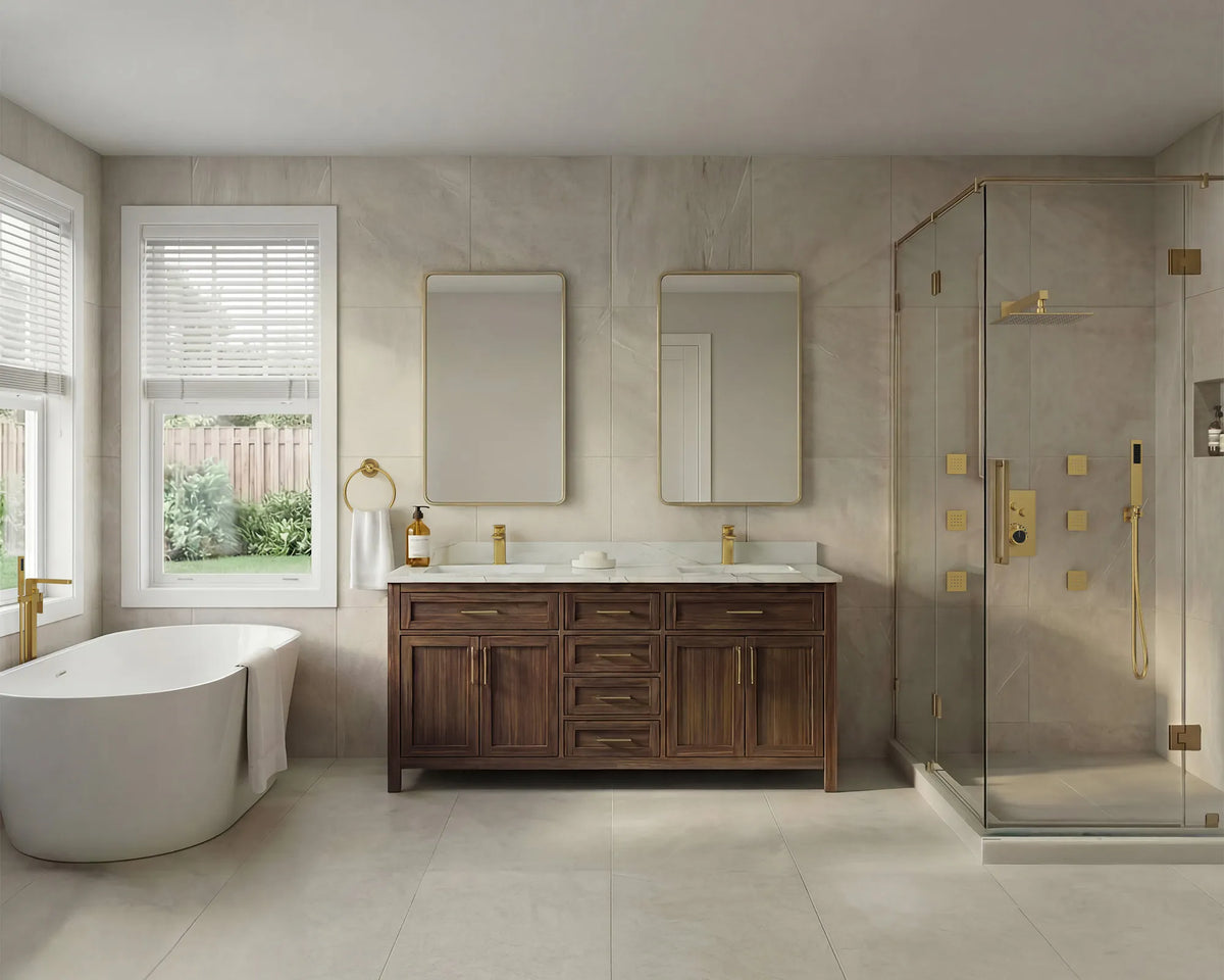 Single-Handle Bathroom Sink Faucet With Pop-Up Drain