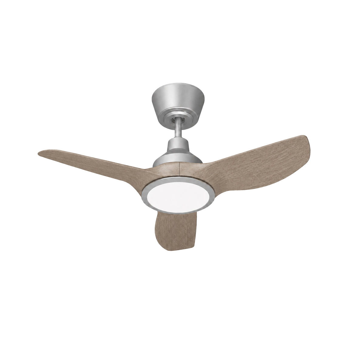 36-Inch Downrod Mount 3-Blade Ceiling Fan with Light and Remote Control