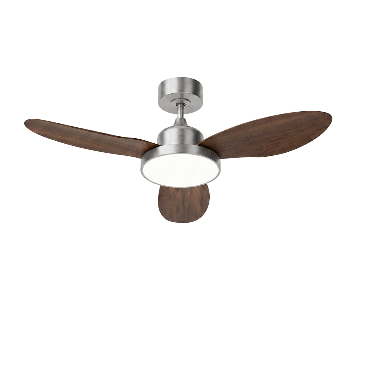 42-Inch Downrod Mount 3-Blade Ceiling Fan with Light and Remote Control