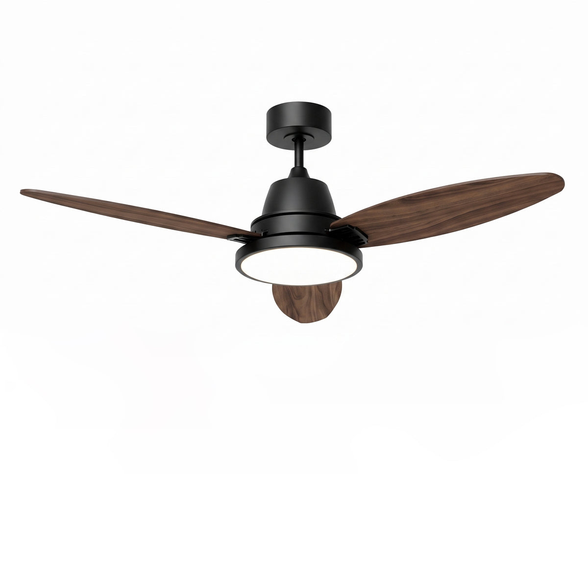 52-Inch Downrod Mount 3-Blade Ceiling Fan with Light and Remote Control