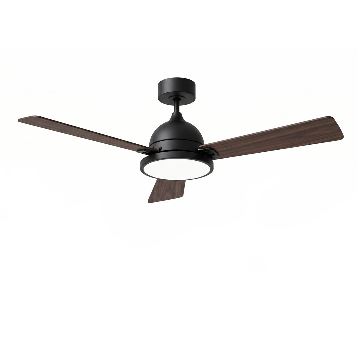 52-Inch Downrod Mount 3-Blade Ceiling Fan with Light and Remote Control