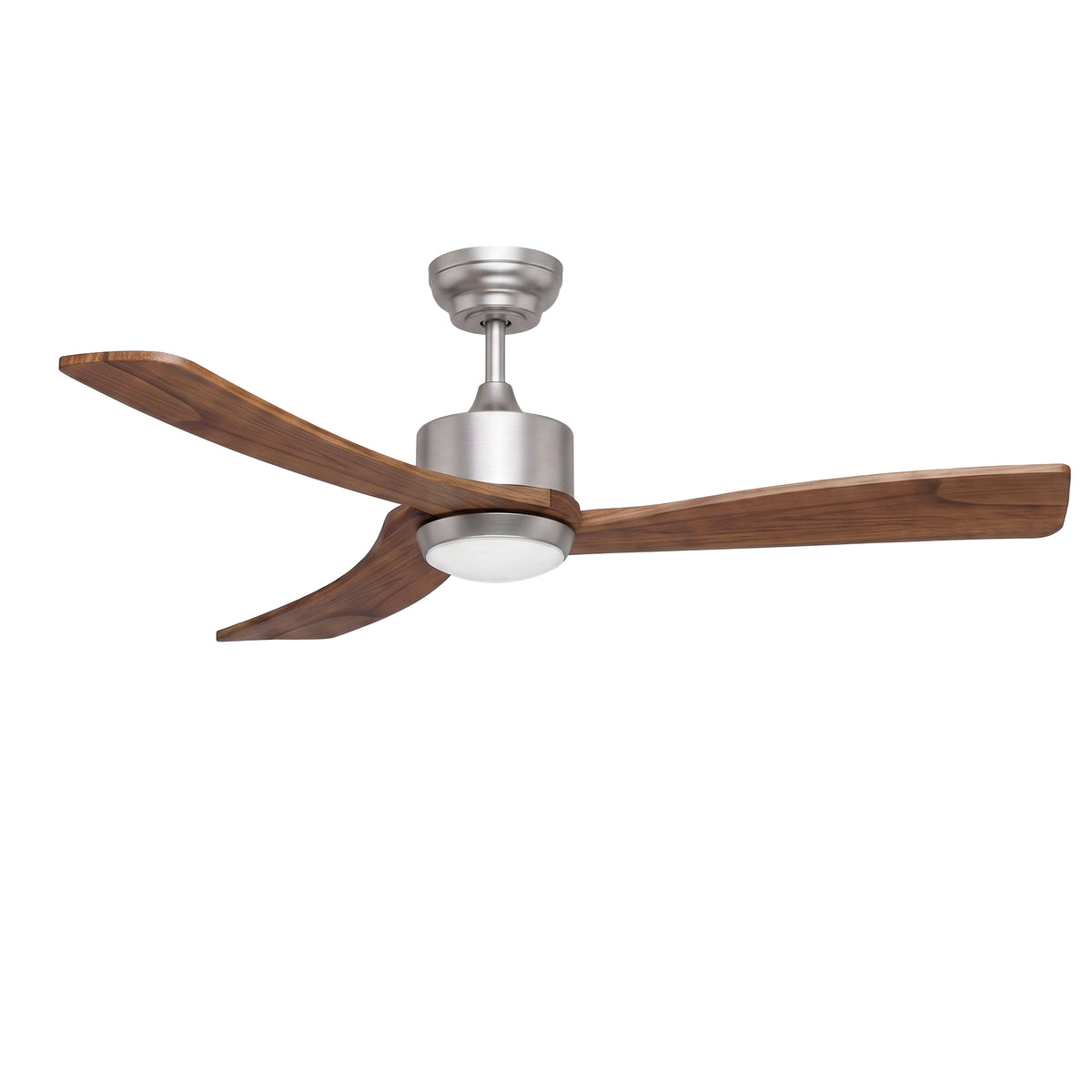 52-Inch Downrod Mount 3-Blade Ceiling Fan with Light and Remote Control