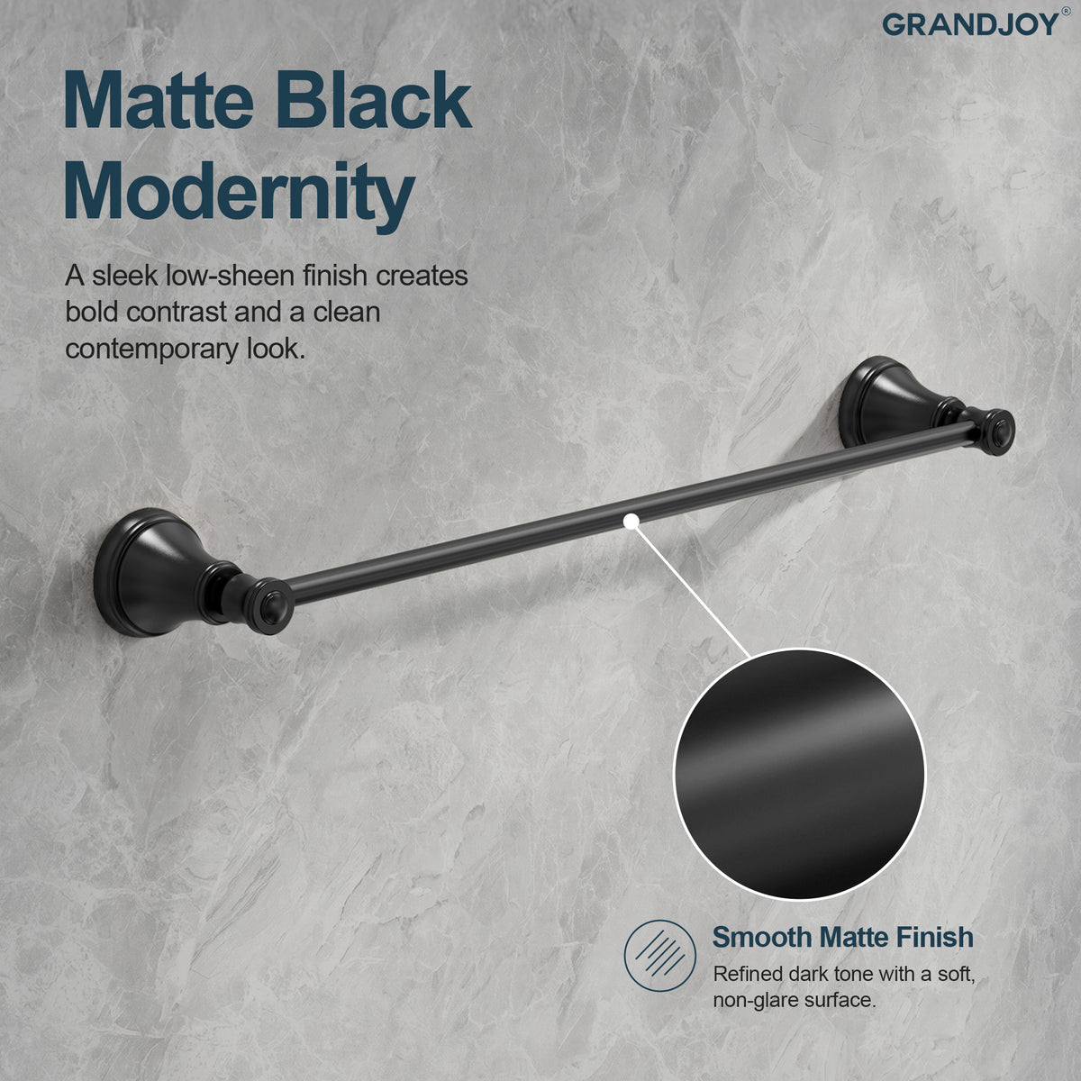 23.3-Inch Wall-Mounted Stainless Steel Bathroom Towel Bar for Daily Storage
