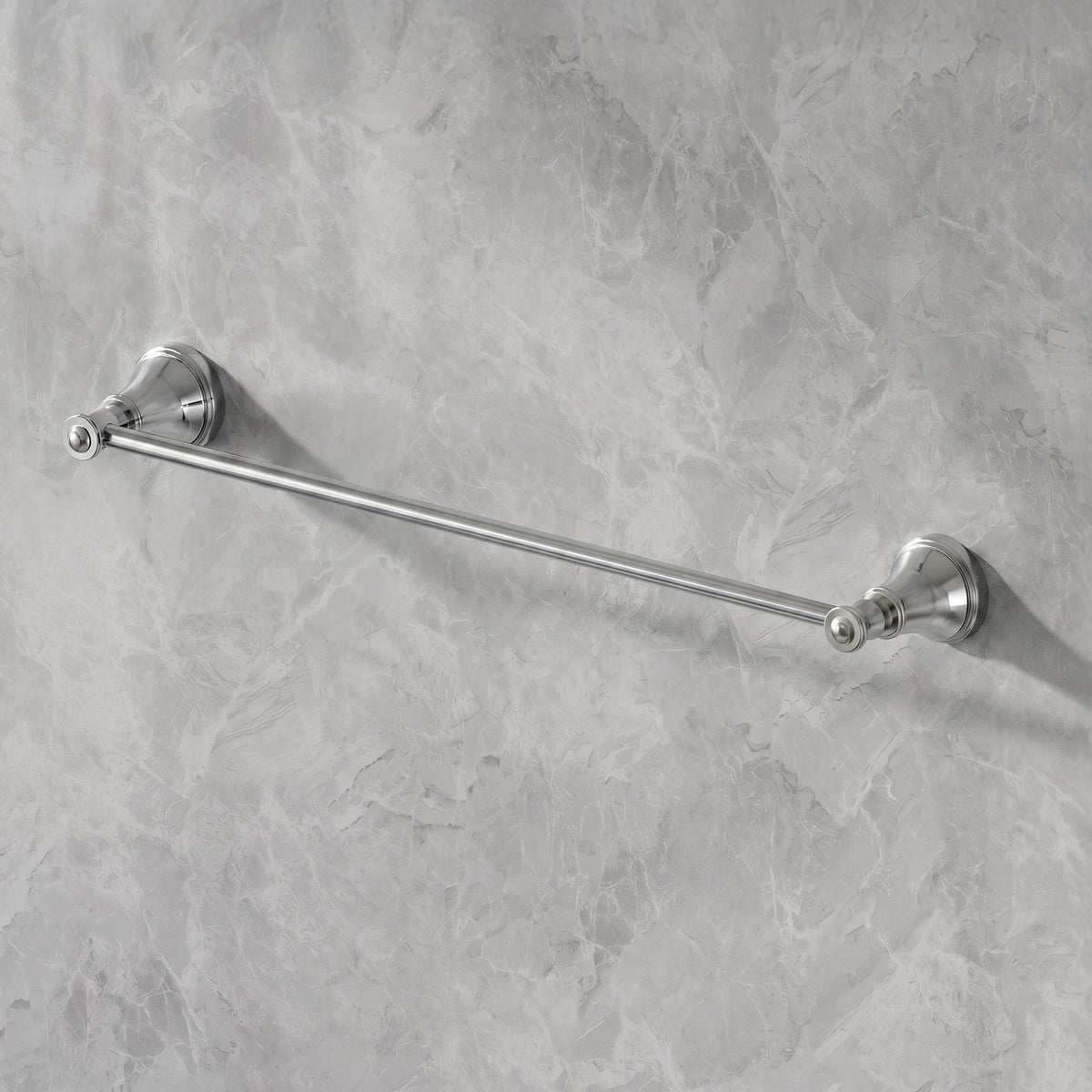 23.3-Inch Wall-Mounted Stainless Steel Bathroom Towel Bar for Daily Storage