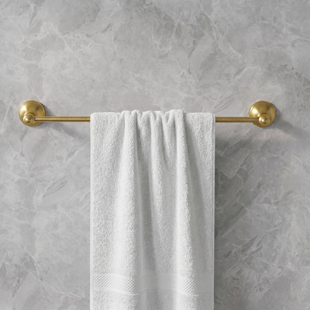 23.3-Inch Wall-Mounted Stainless Steel Bathroom Towel Bar for Daily Storage