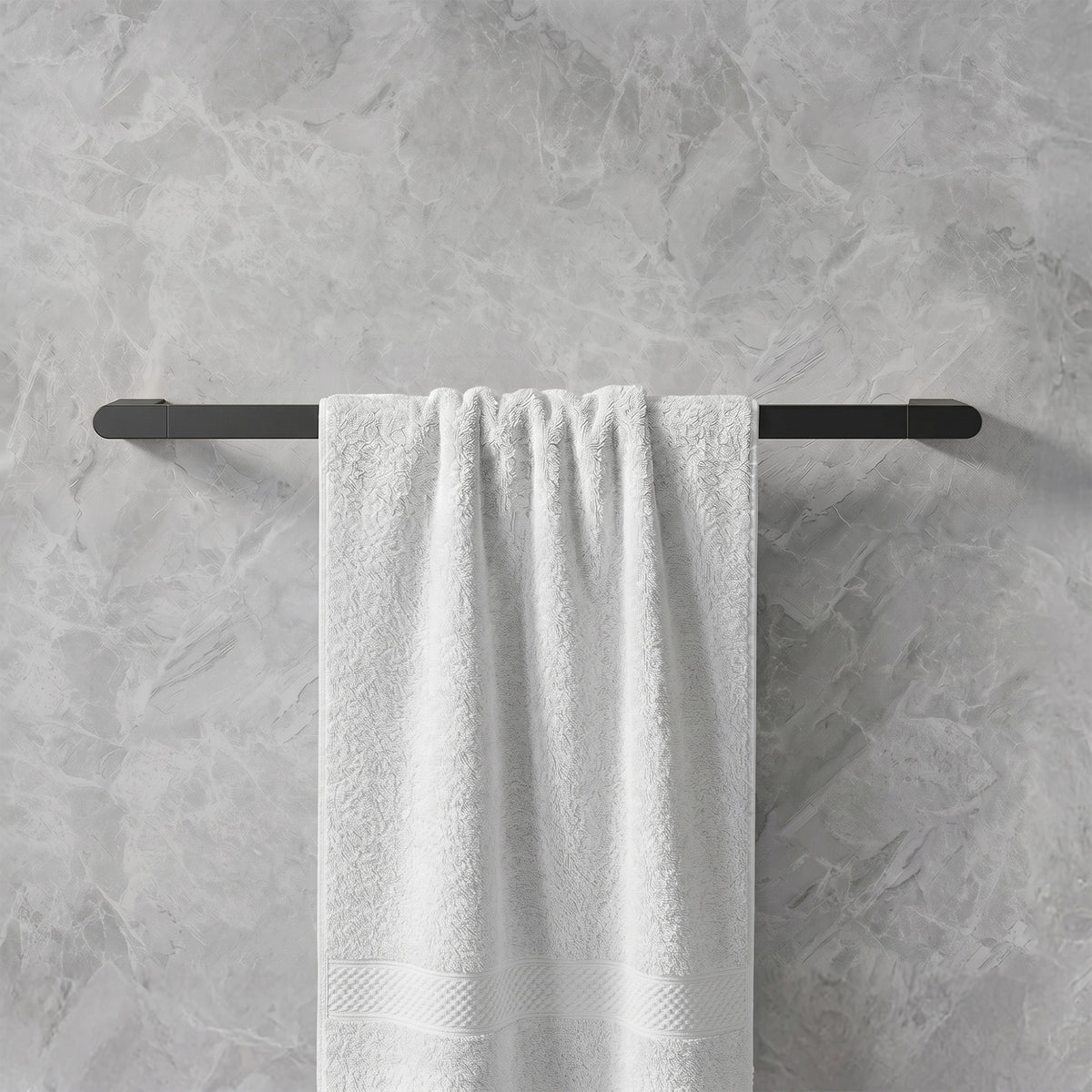 23.6-Inch Wall-Mounted 304 Stainless Steel Bathroom Towel Bar for Daily Storage