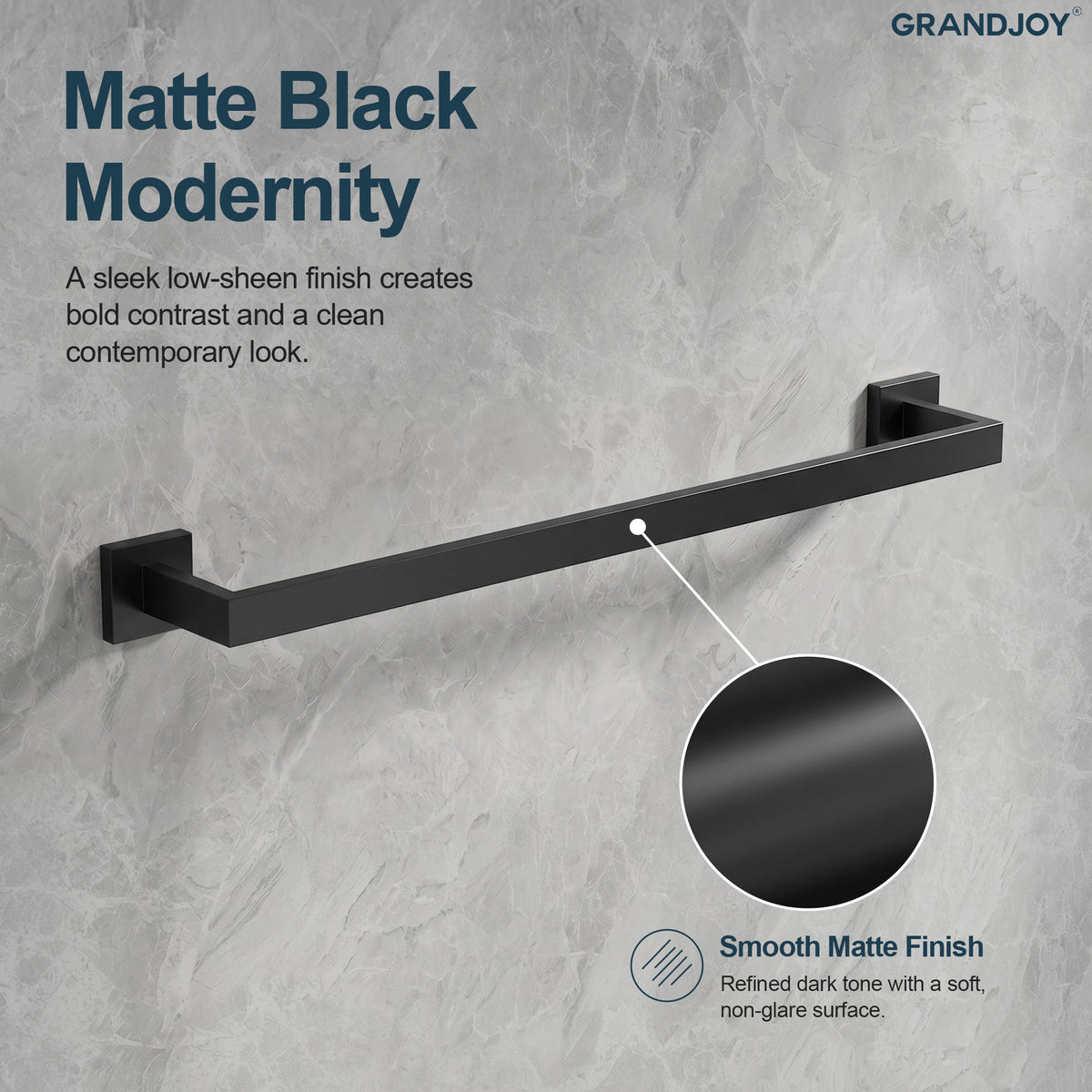 25.6-Inch Wall-Mounted 304 Stainless Steel Bathroom Towel Bar for Daily Storage