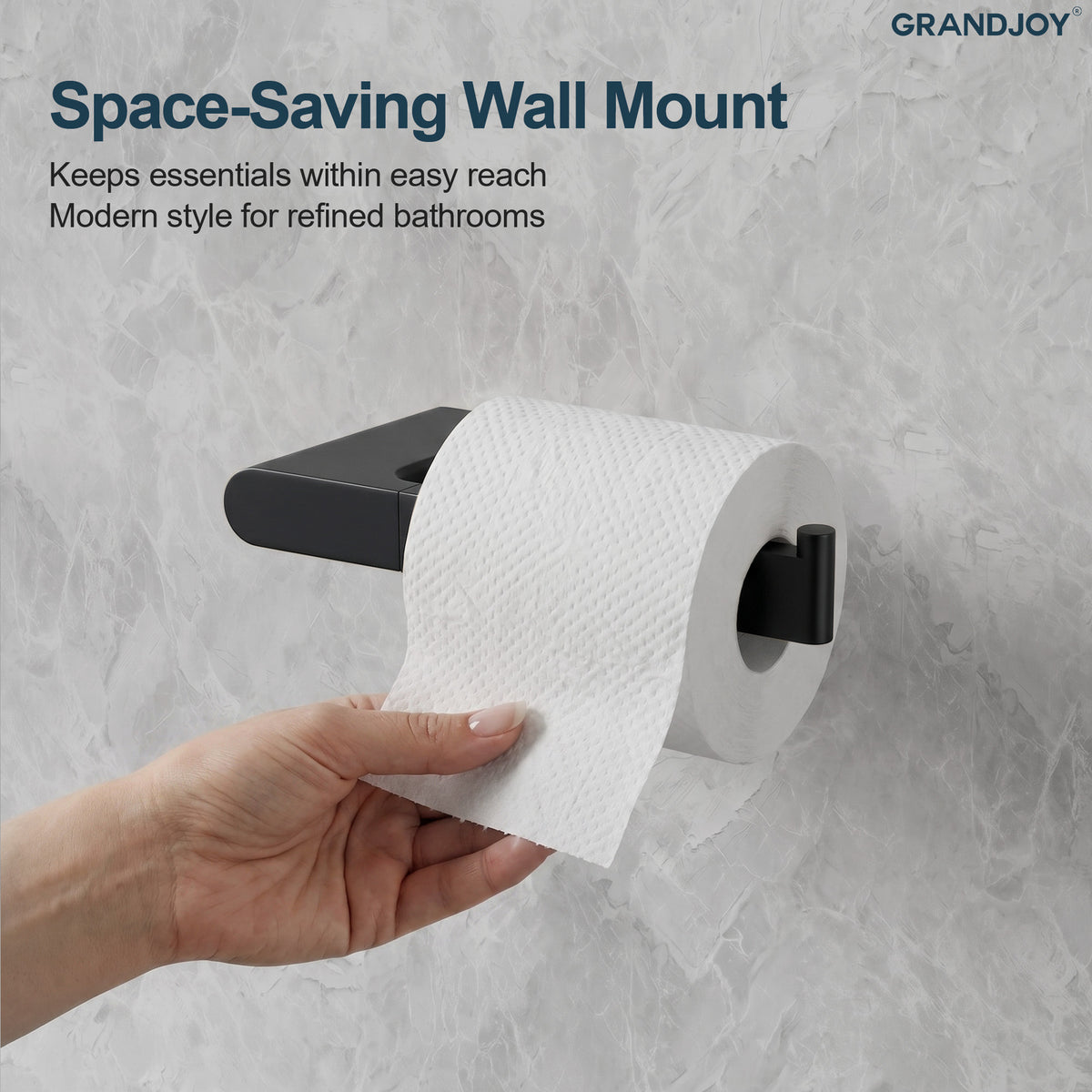 Wall-Mounted Stainless Steel Toilet Paper Holder for Bathroom Organization