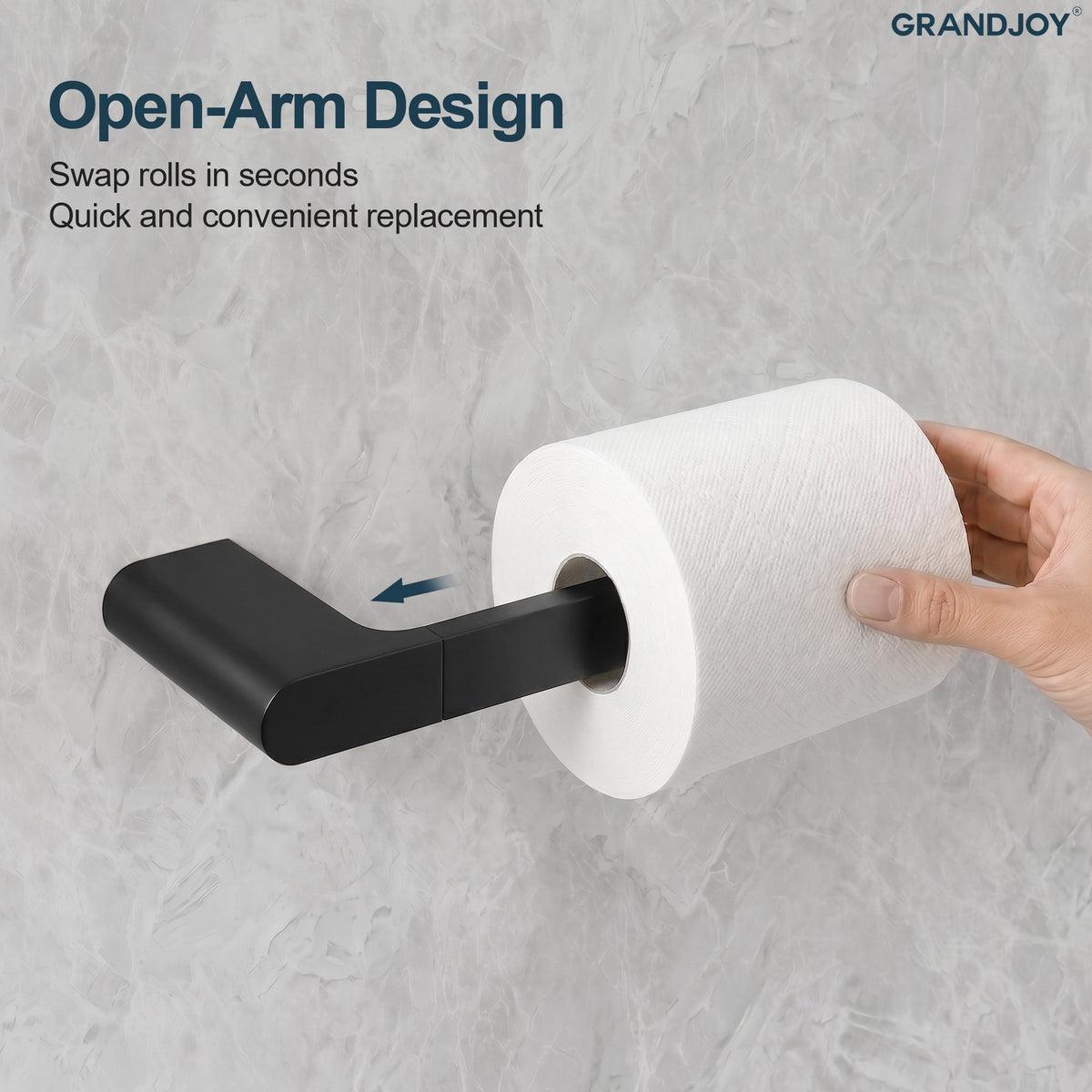 Wall-Mounted Stainless Steel Toilet Paper Holder for Bathroom Organization